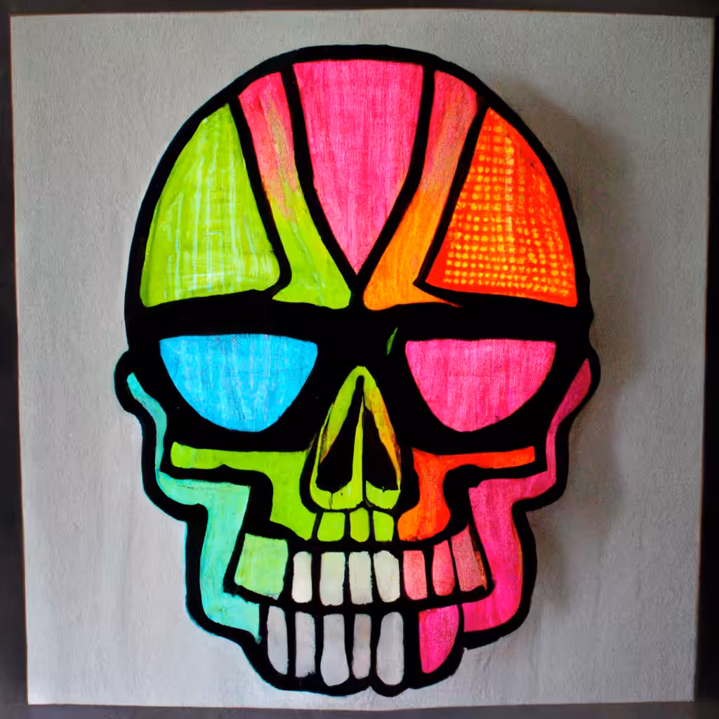 Neon Skull 13
