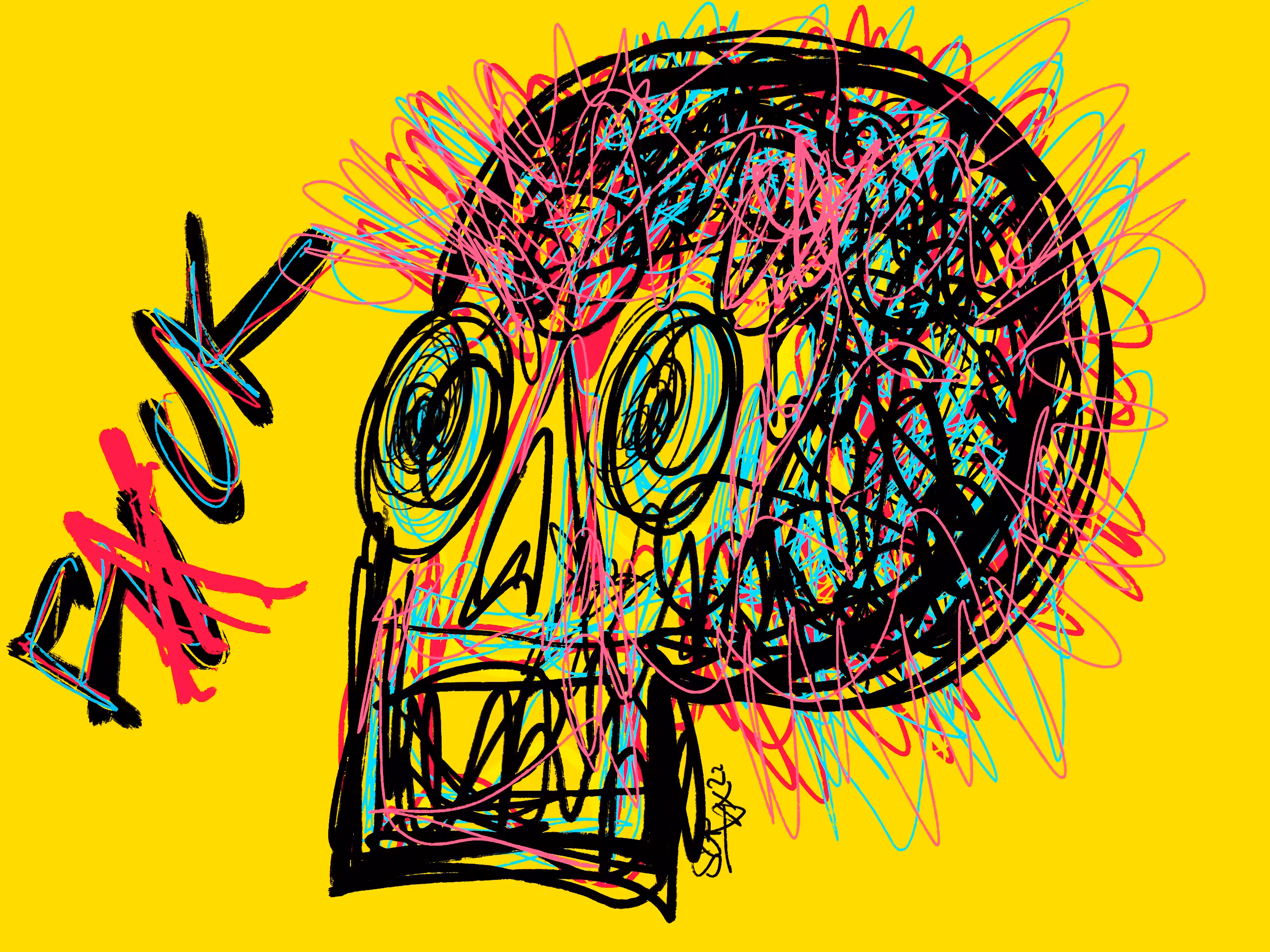 "FXCK" -Crazy Skull WSA