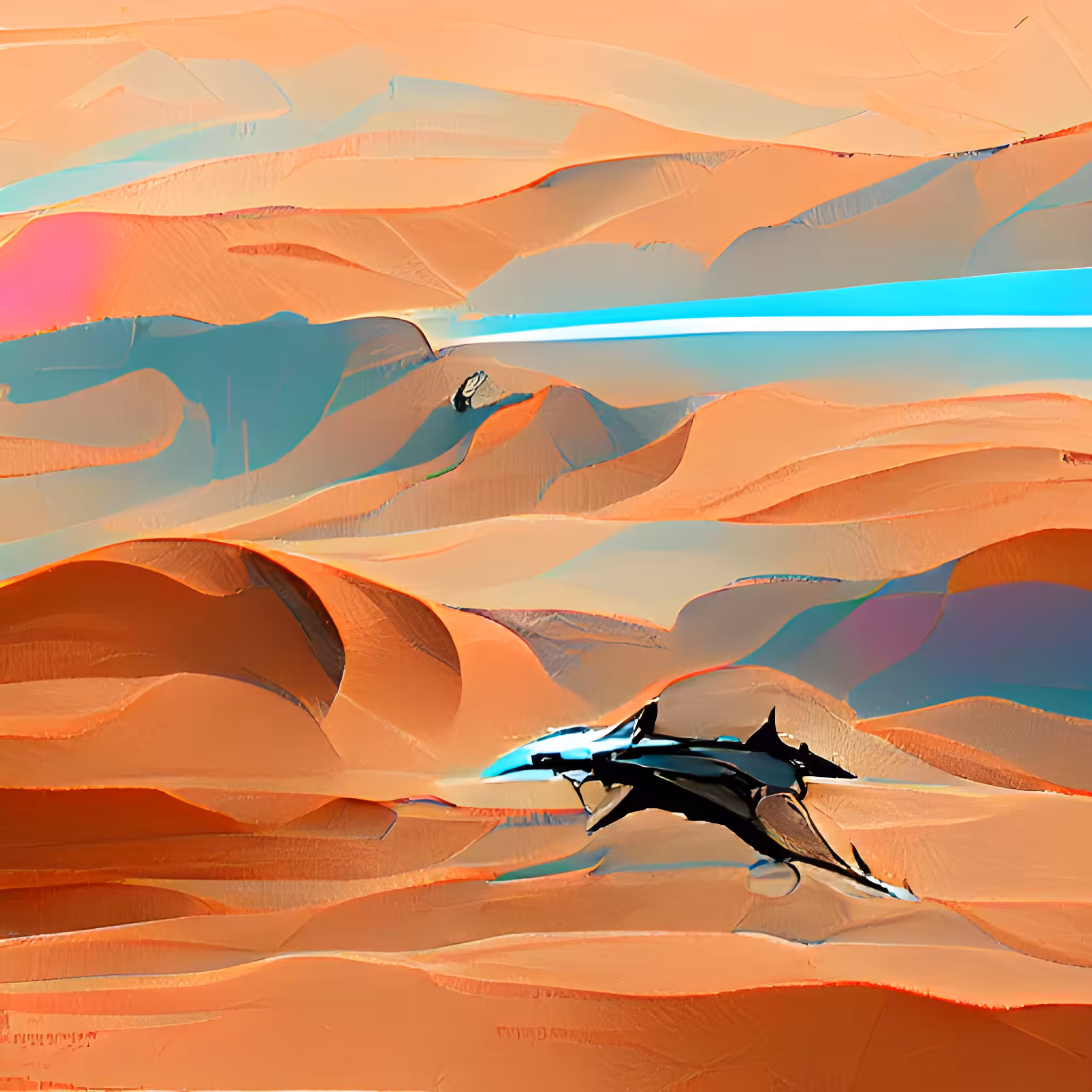 Dolphins in the Desert #01