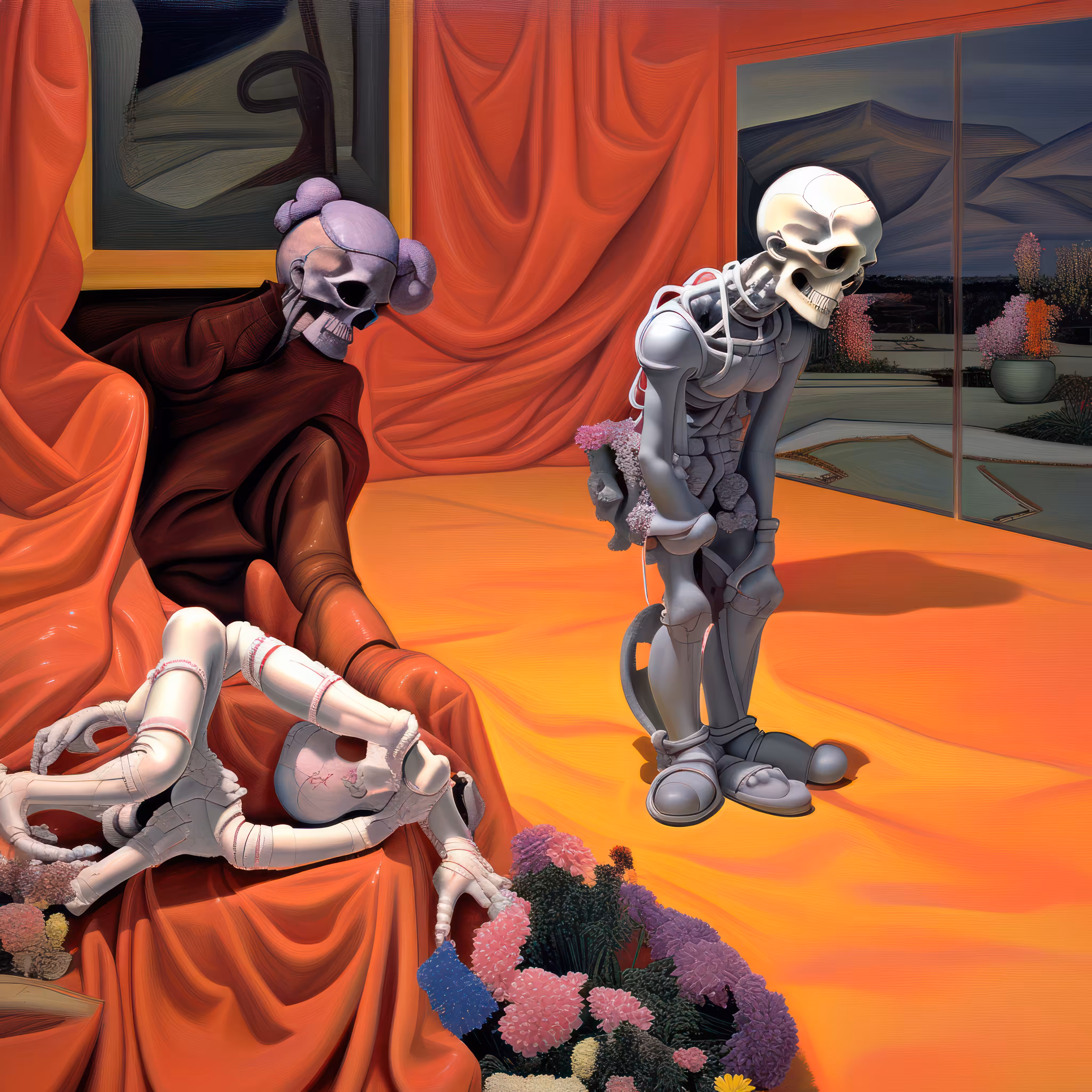Left Panel of Three Studies for a Crucifixion, 1962, after Bacon