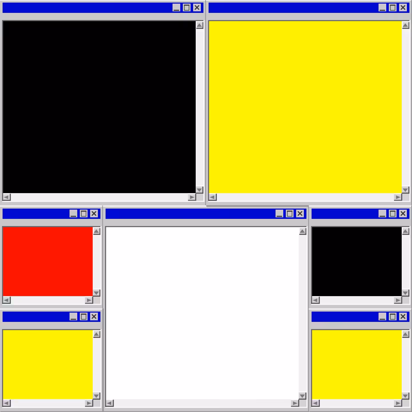 Mondrian's Desktop II #8