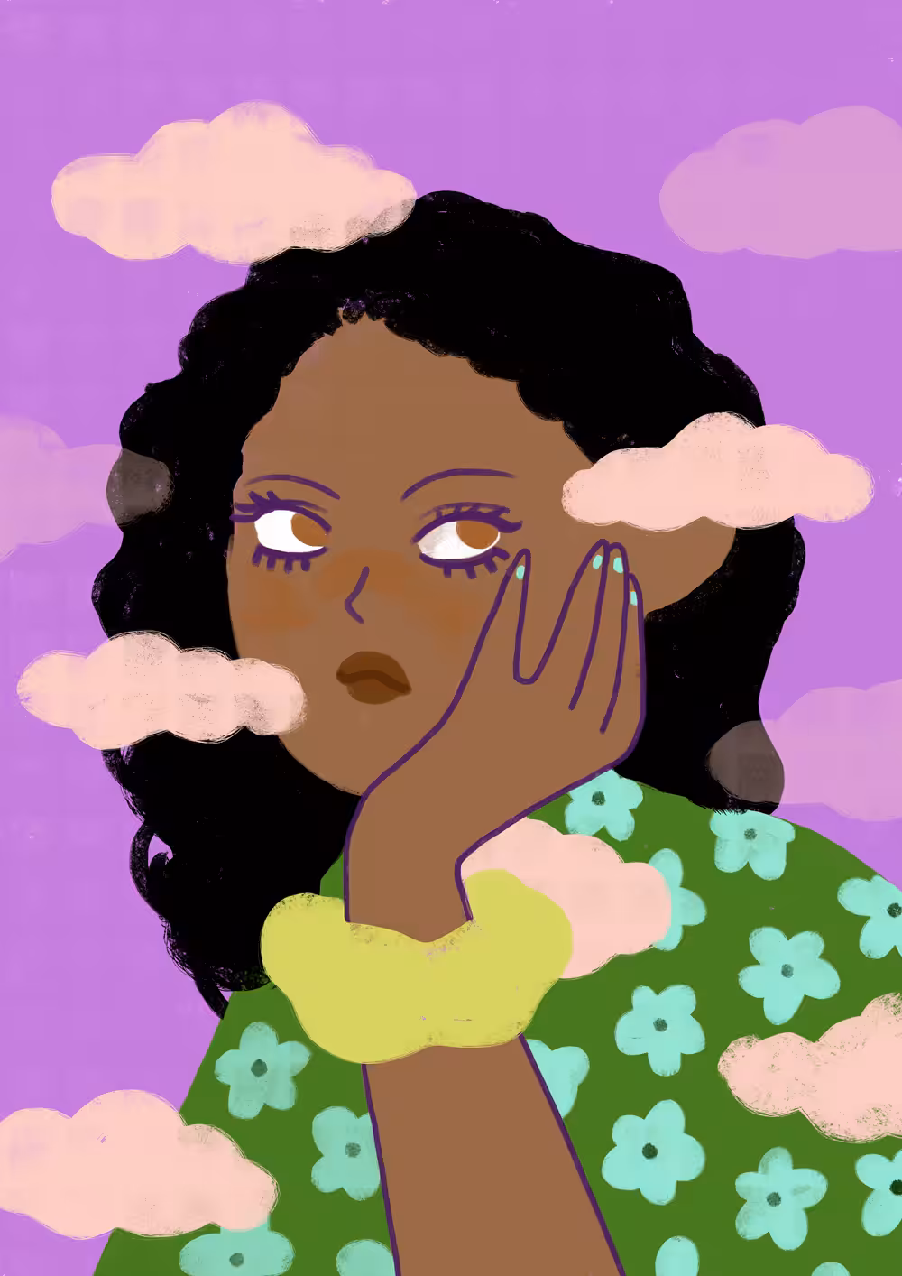 Head on the clouds