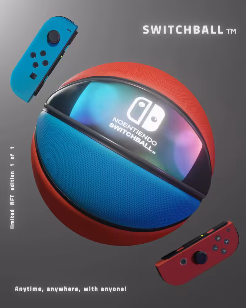 Digital Basketballs - NFT #01 "Noentiendo Switchball tm"