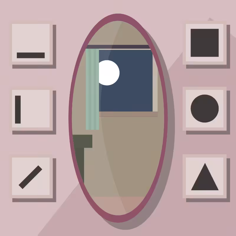 A moon in\and the mirror. #23