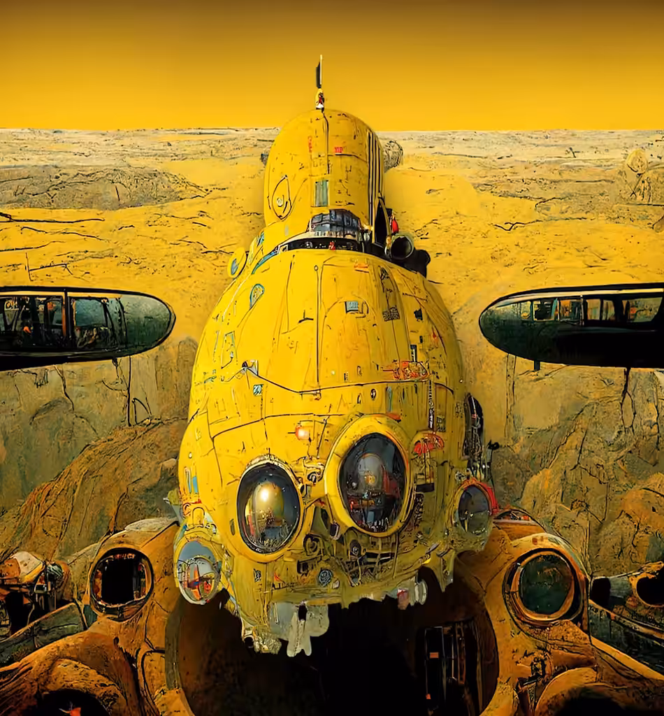 Launch of the yellow Submarine