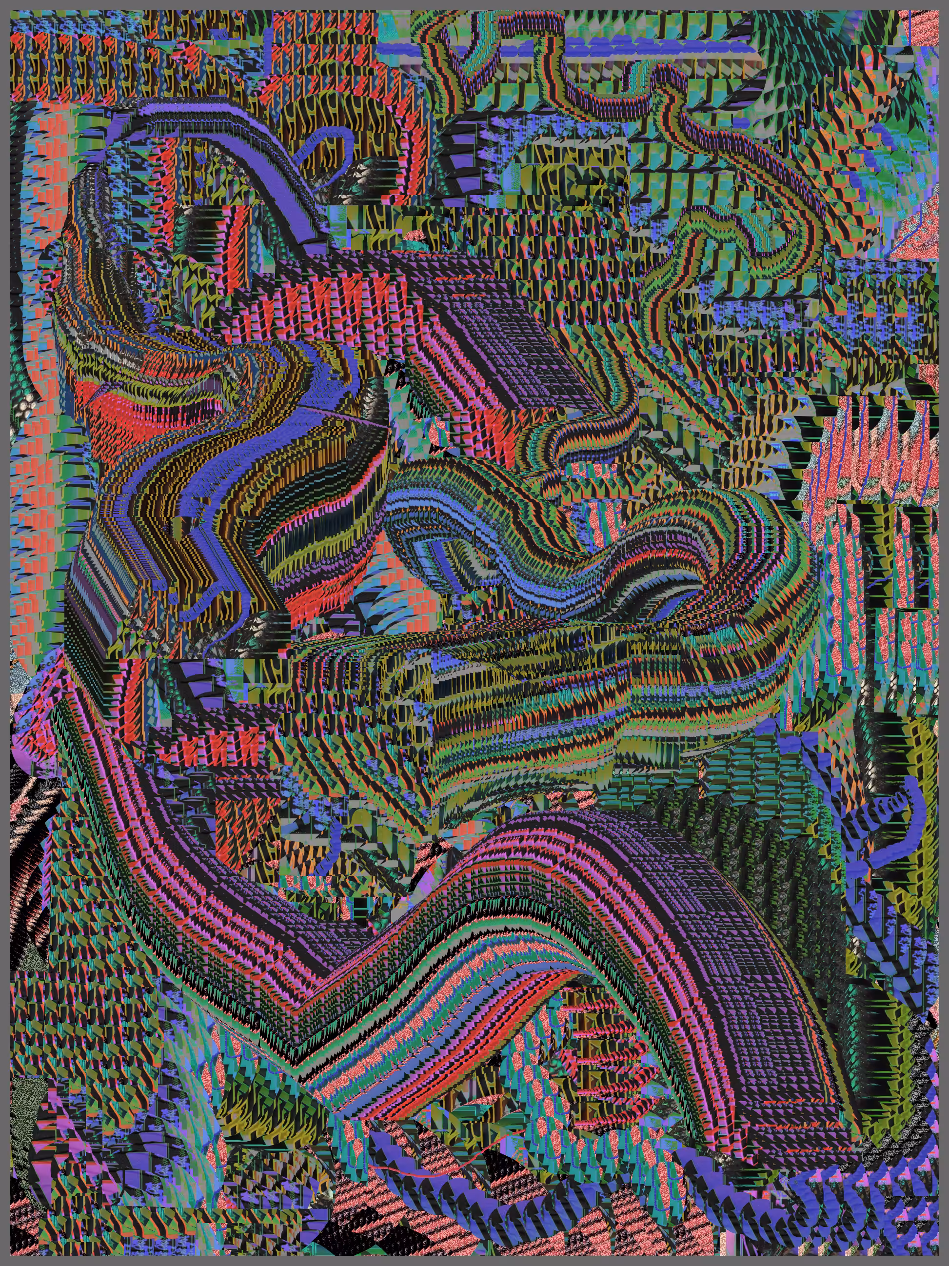 Glitched Traces: One Direction