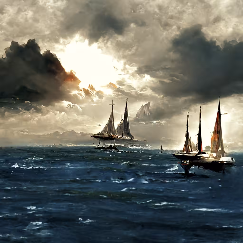 Sailing through the horizon