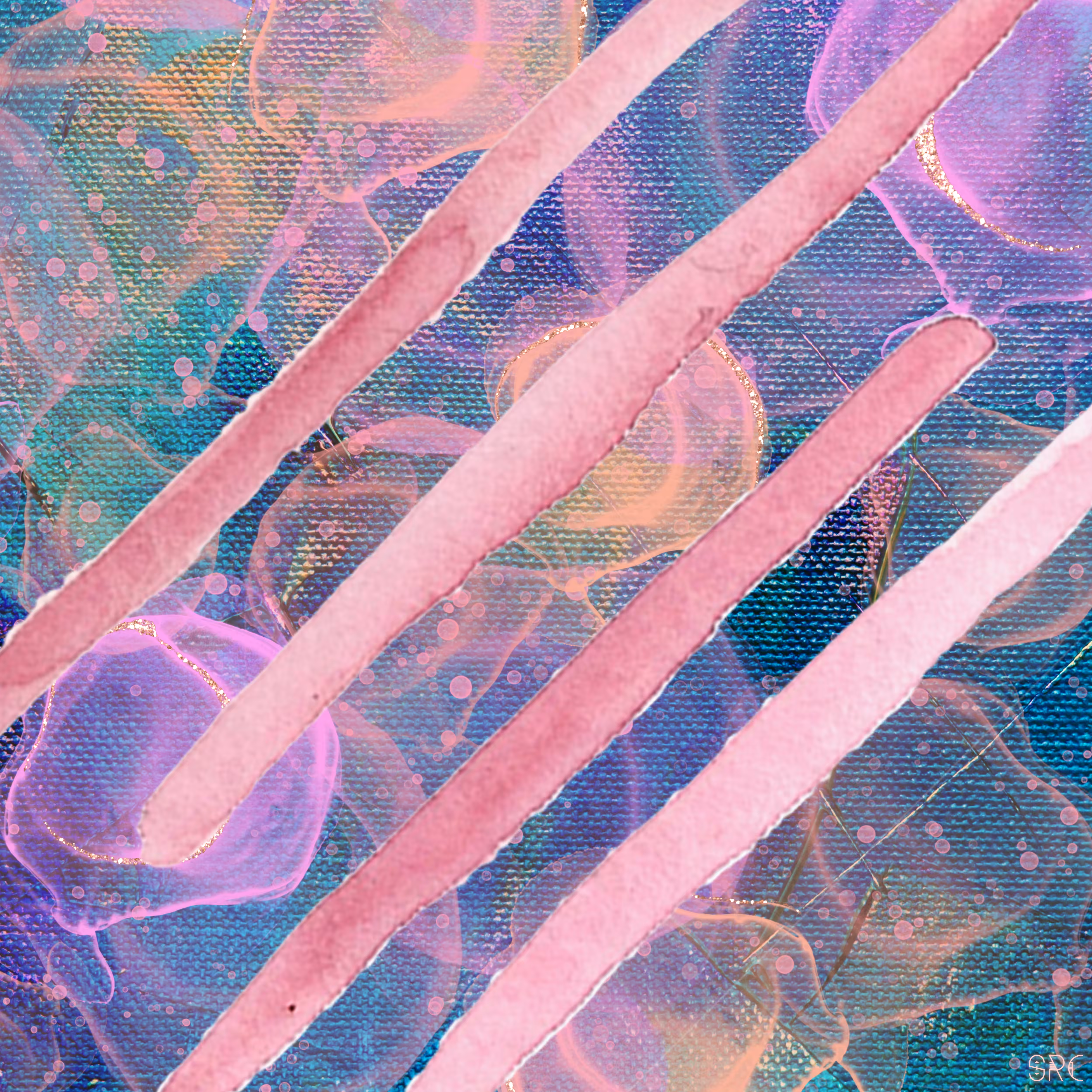 Abstract Art: Blushed Lines