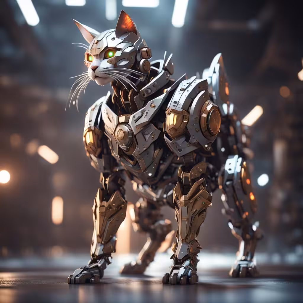 Cyber punk cat