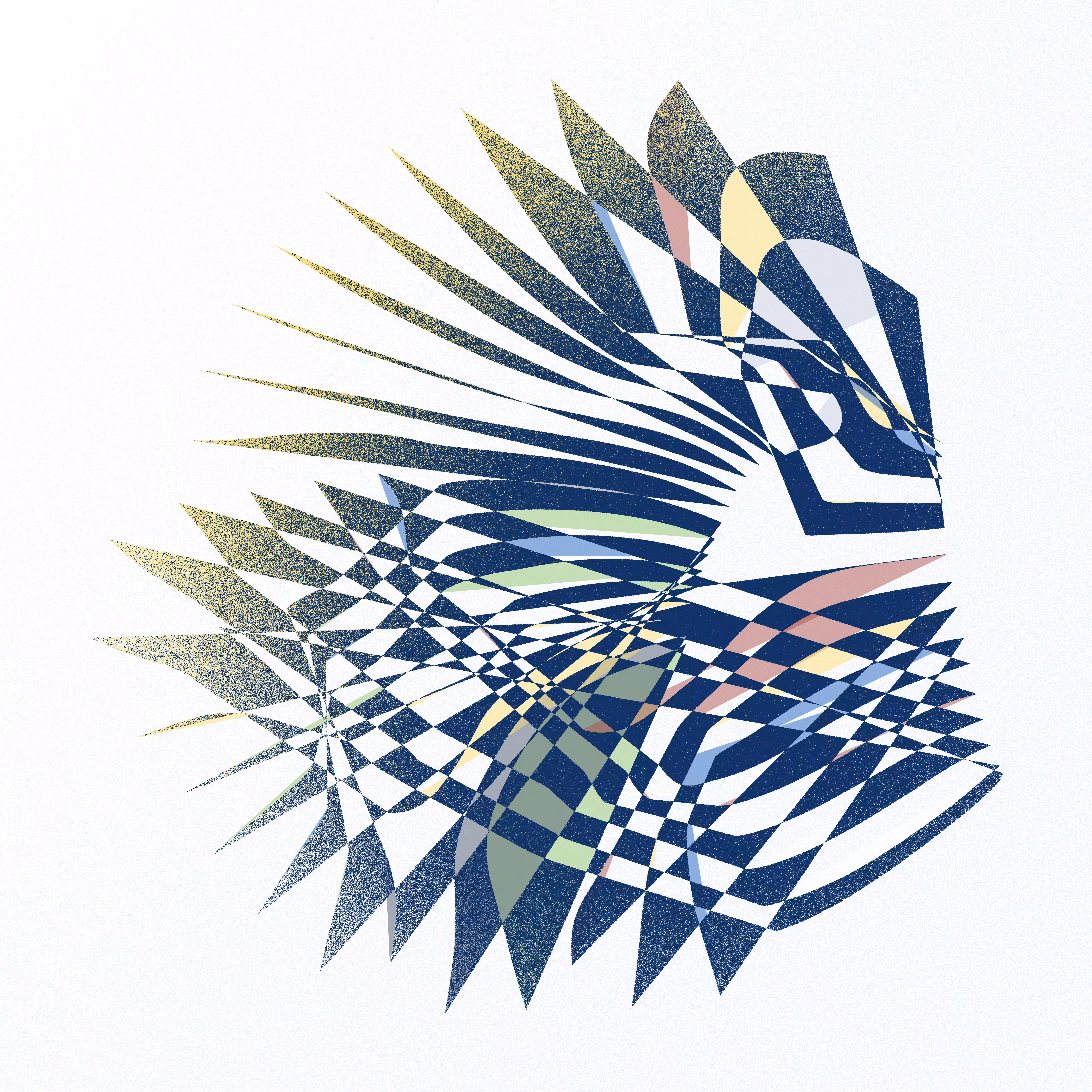 Shards of Blue #4781 "Untitled"