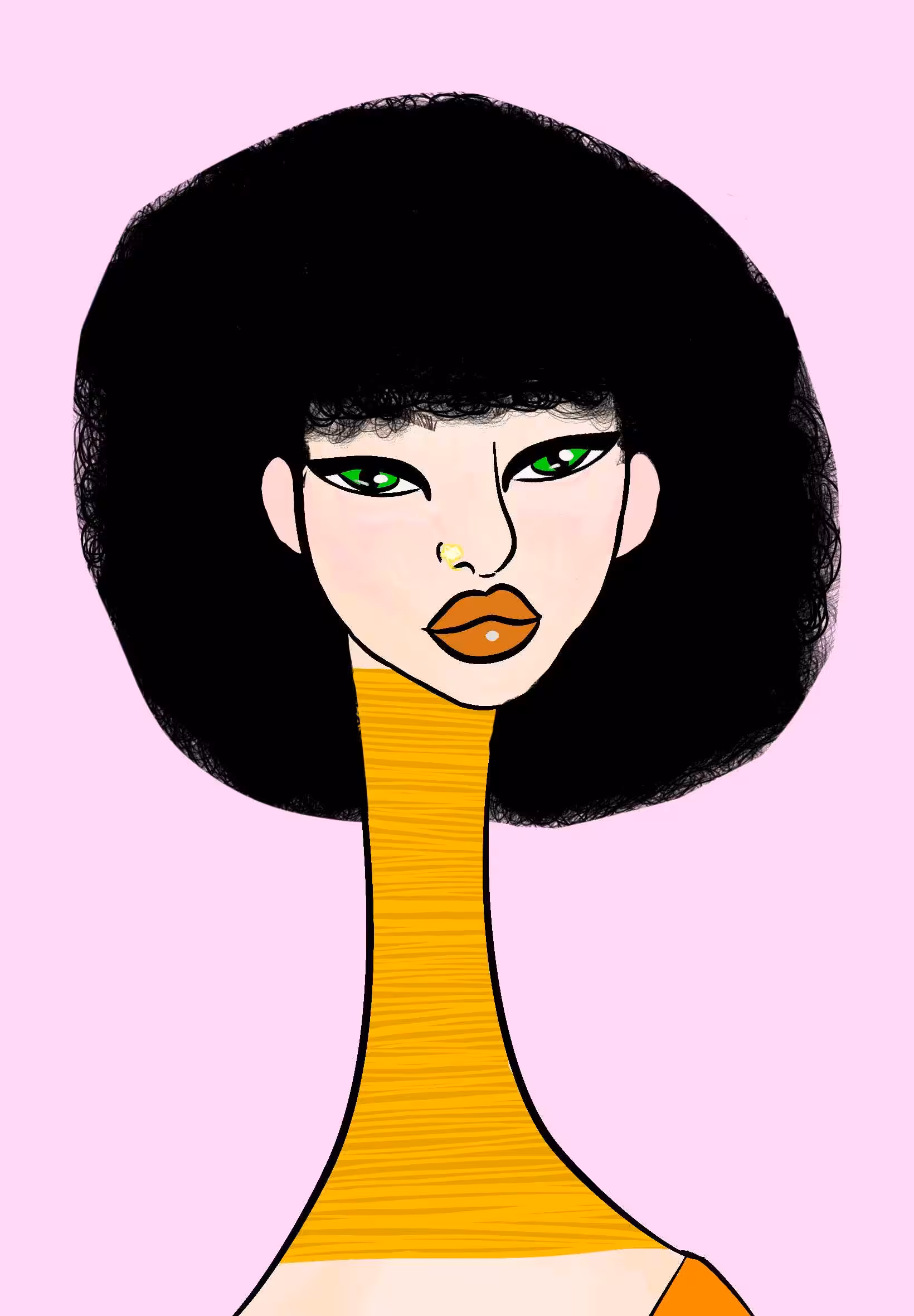 Long Neckie Lady #2724