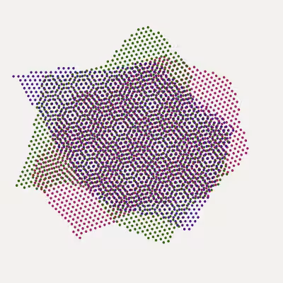 Moiré Mesh Paintings #37