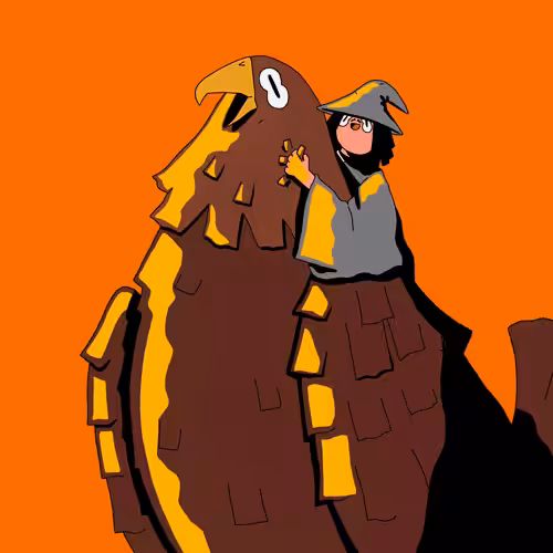 King of eagle with Wendy as grey wizard