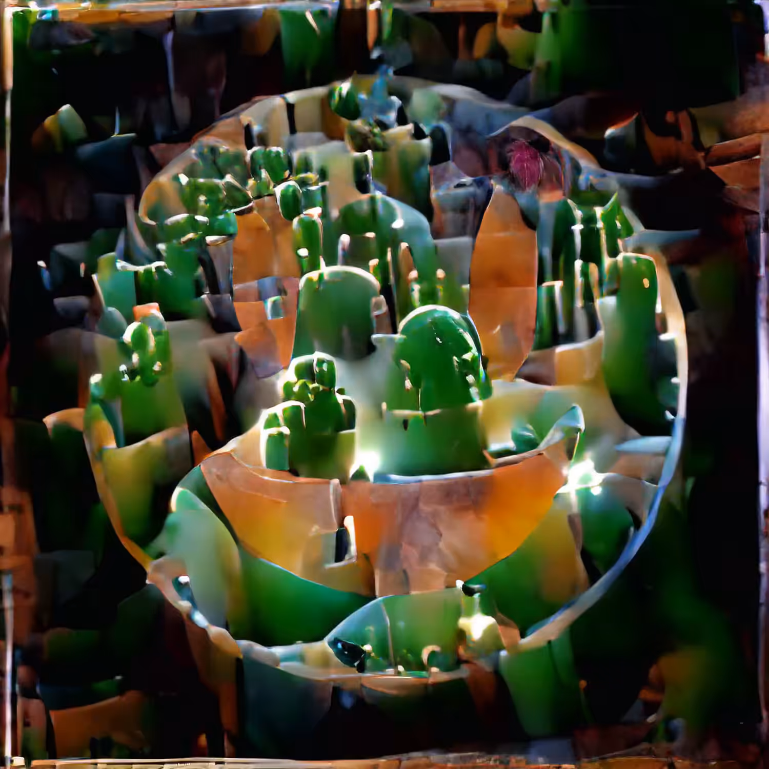 Cactus from above