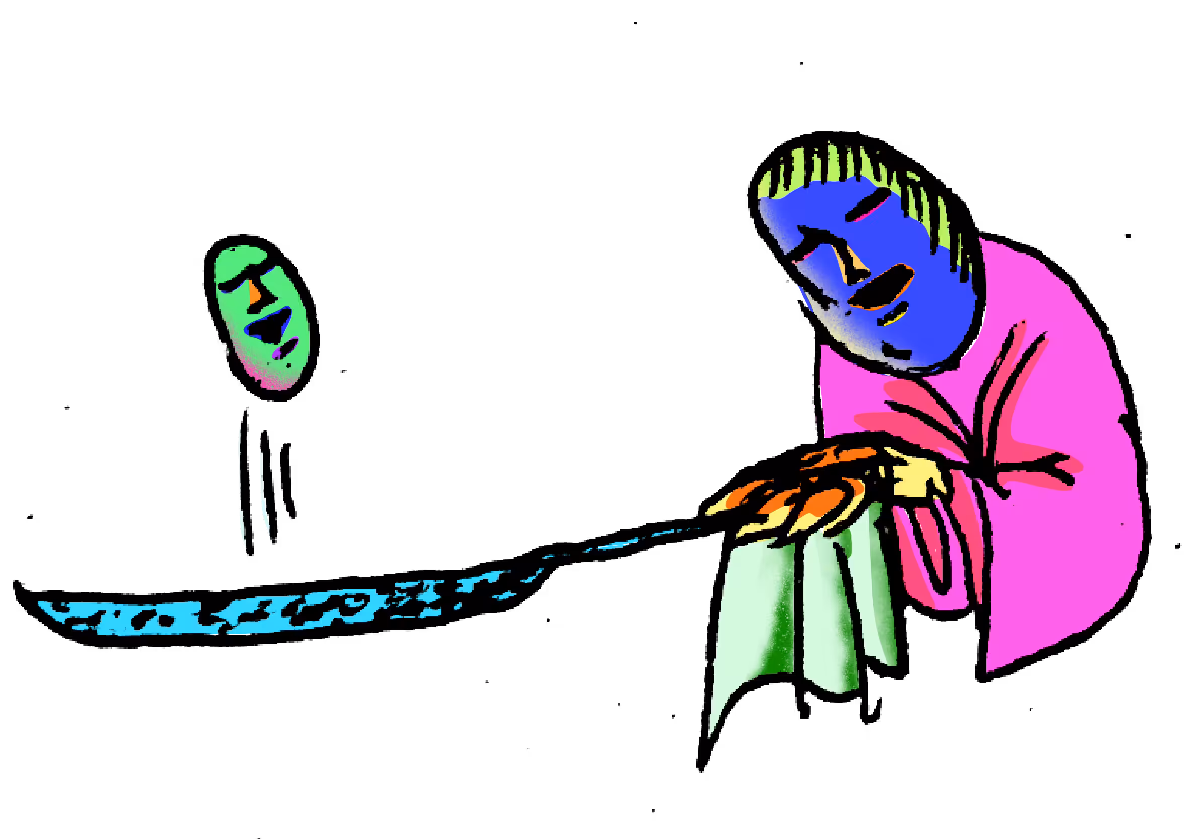 blue pan