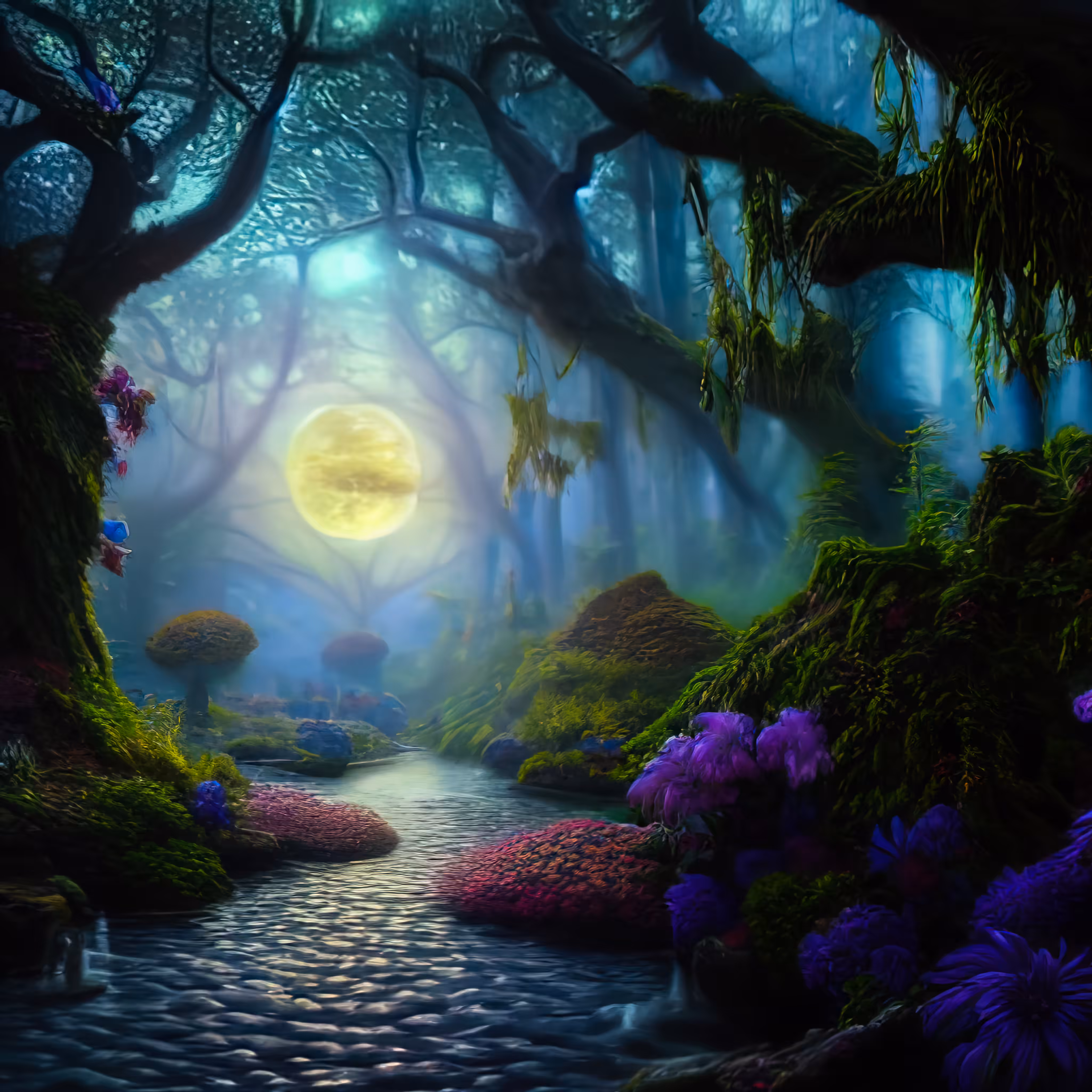 Cryptox Designs: Path In The Moonlight