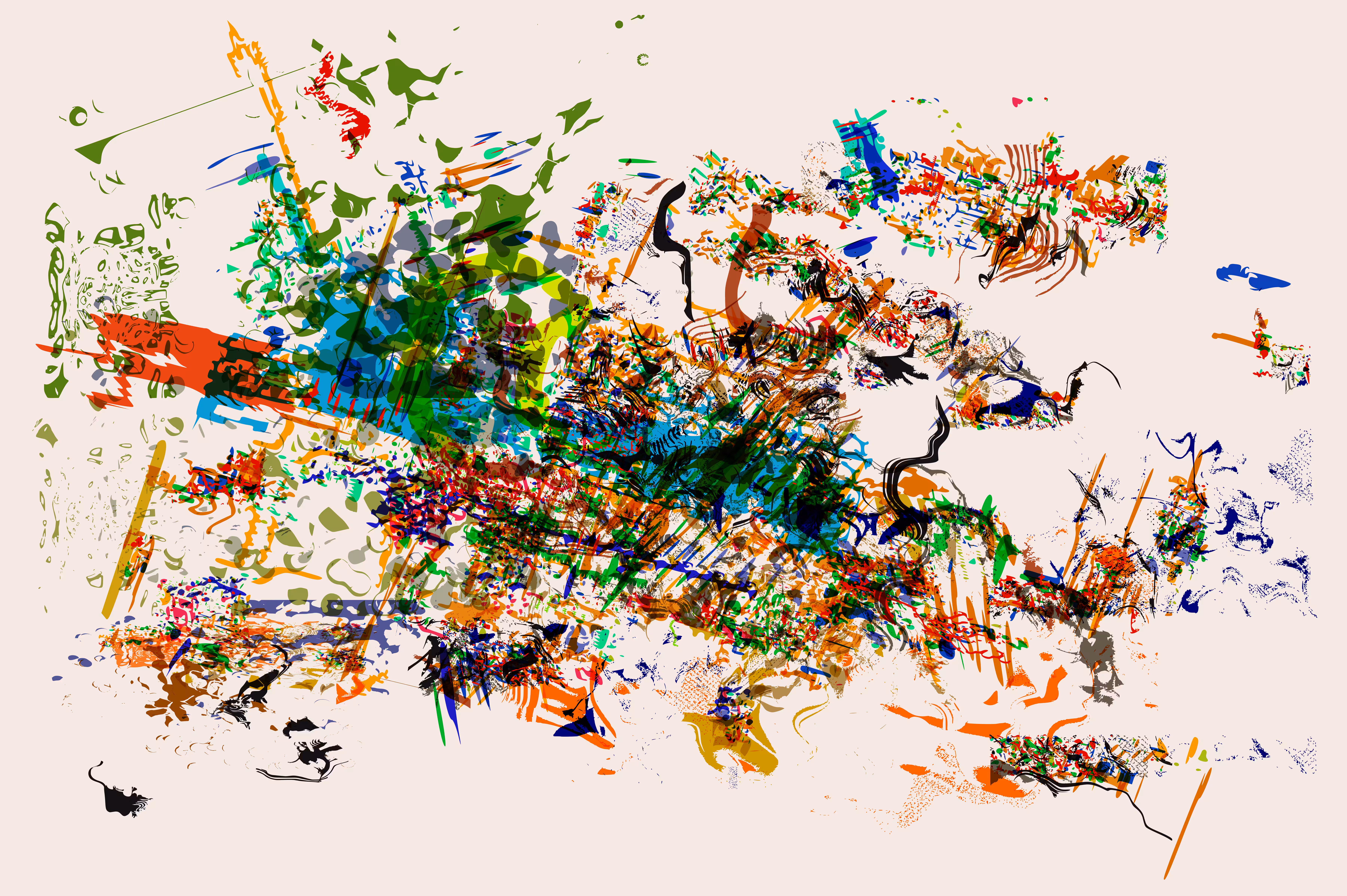 map of trajectory of gestures