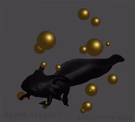  Black axolotl 00