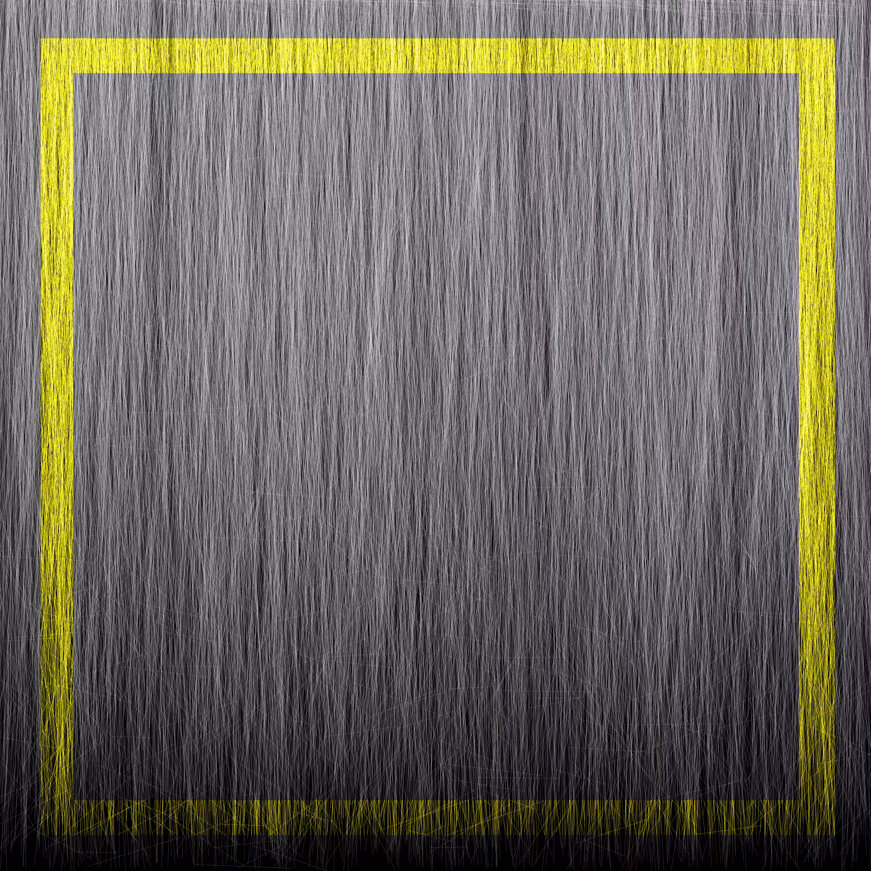 Monochrome + Coloured Shape: Monochrome + Yellow Square