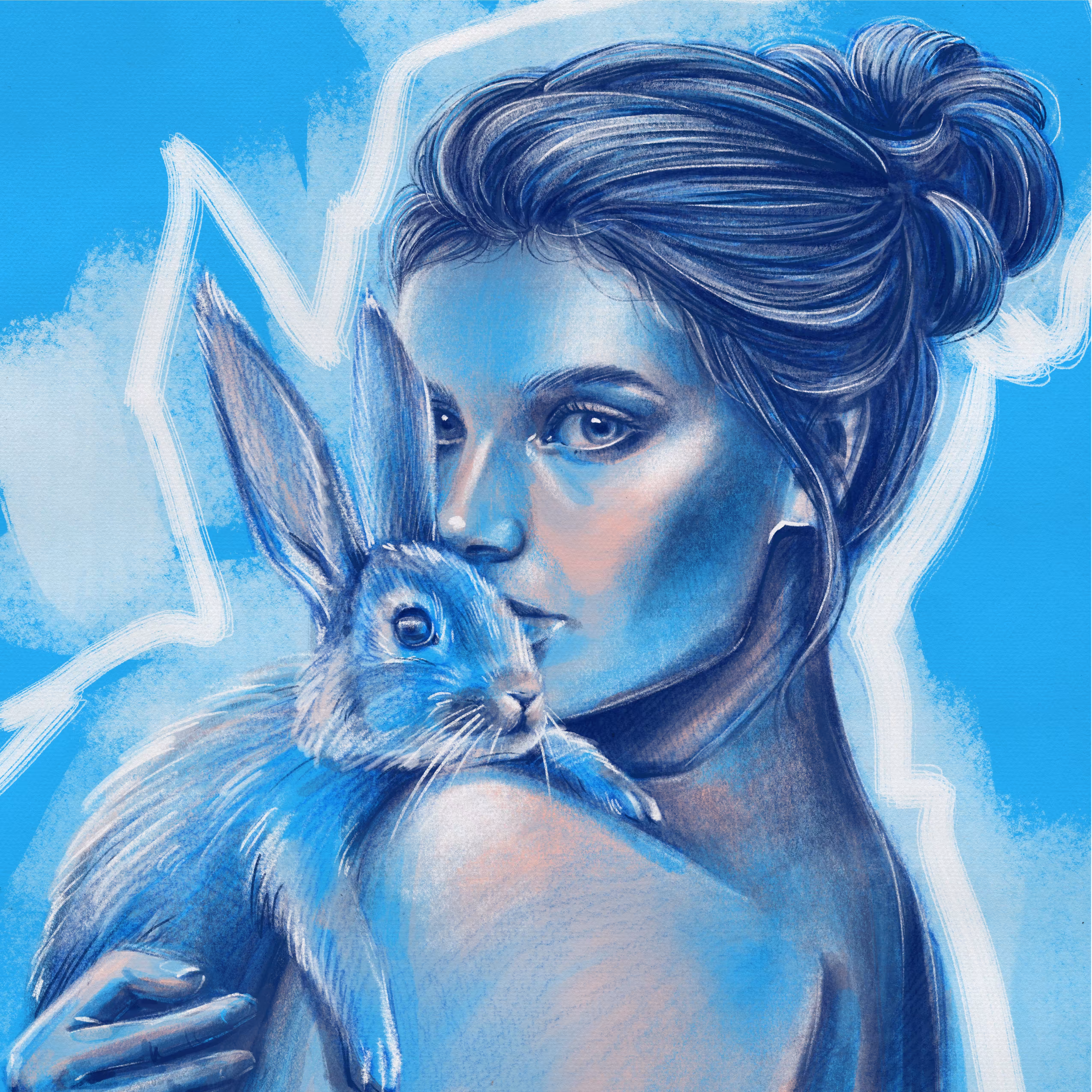 BLUE Rabbit of Luck