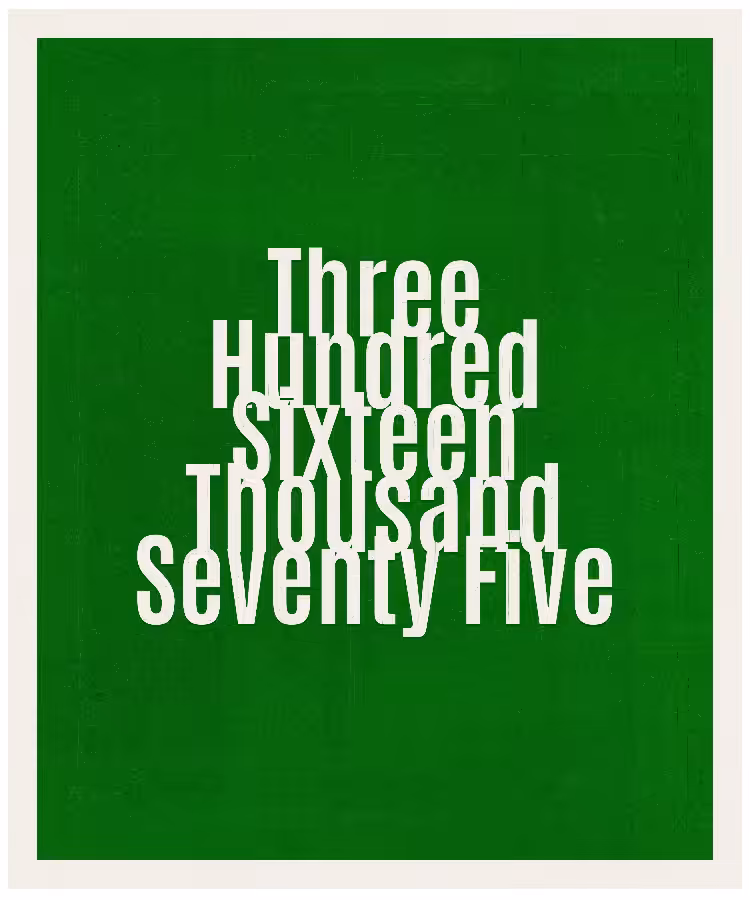 Count #316075