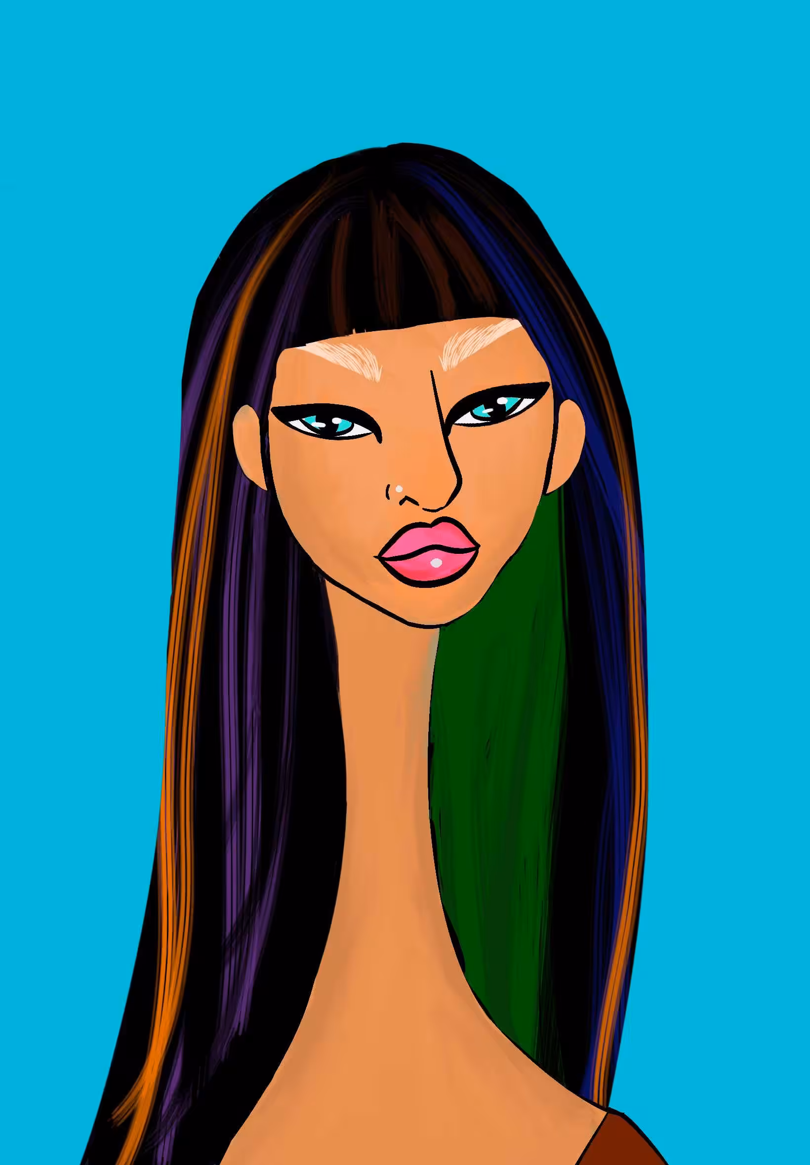 Long Neckie Ladies: Long Neckie Lady #2230