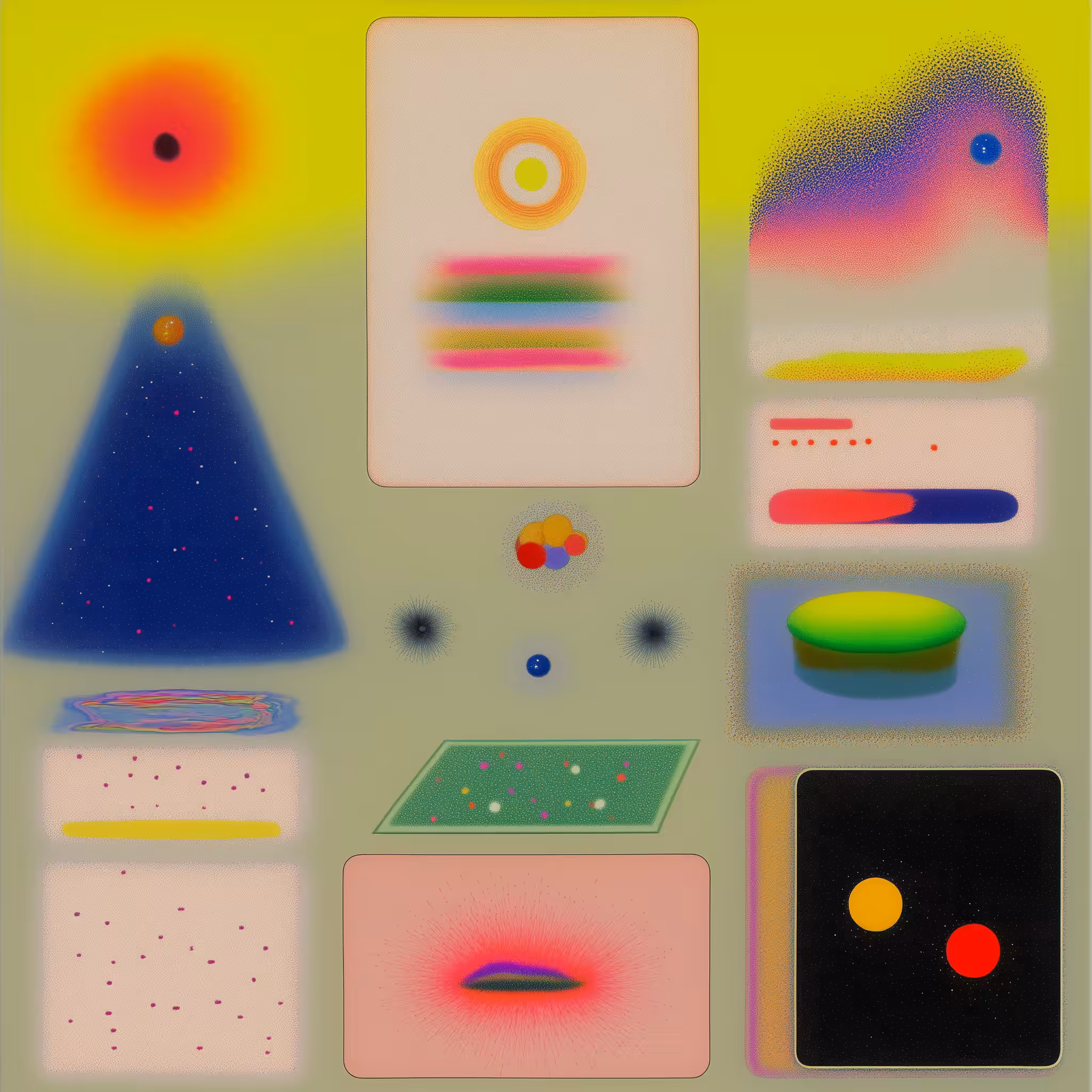 Abstract Tarot Like Composition