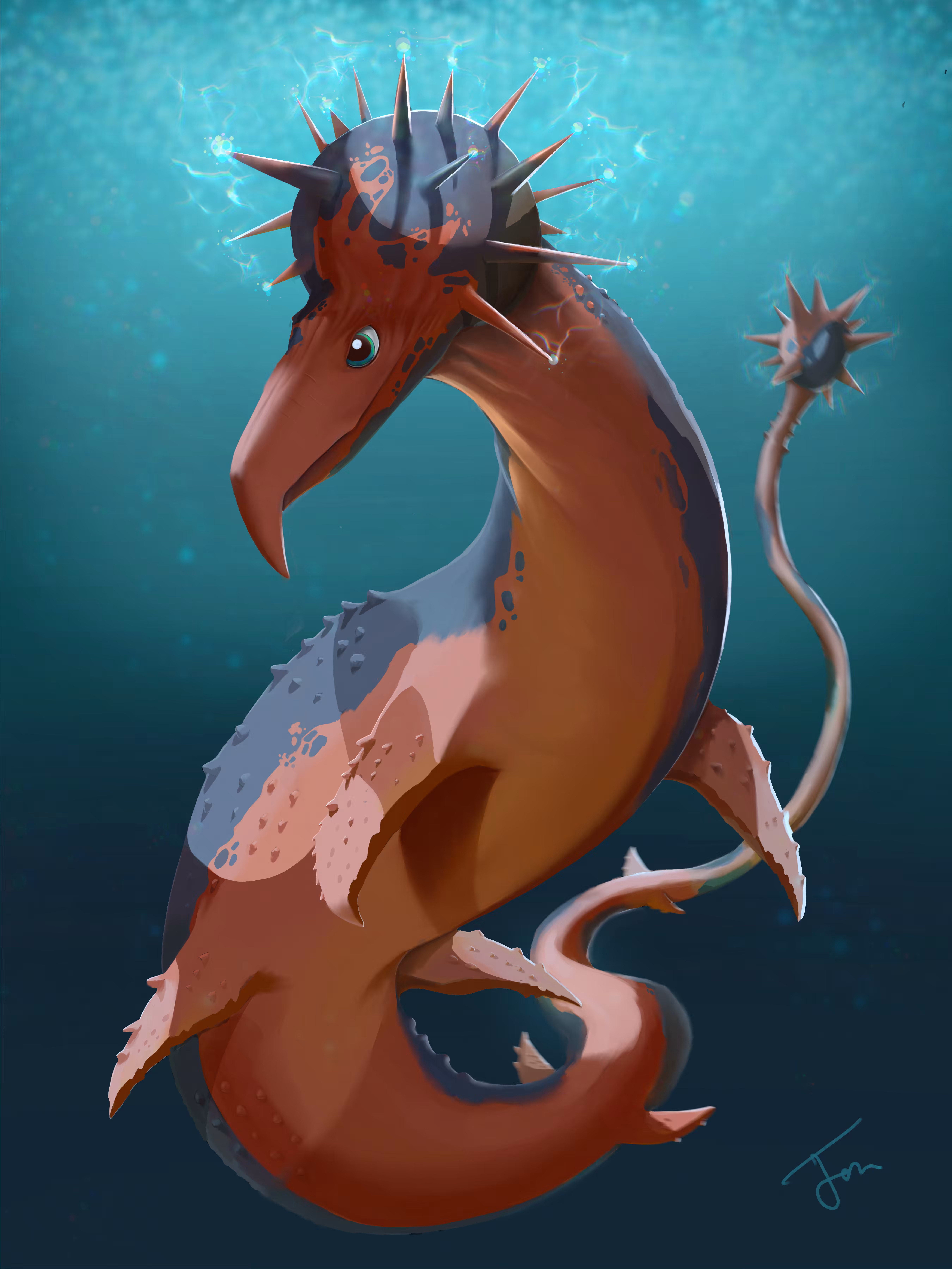 Elecdragoon - Water and Electric Type