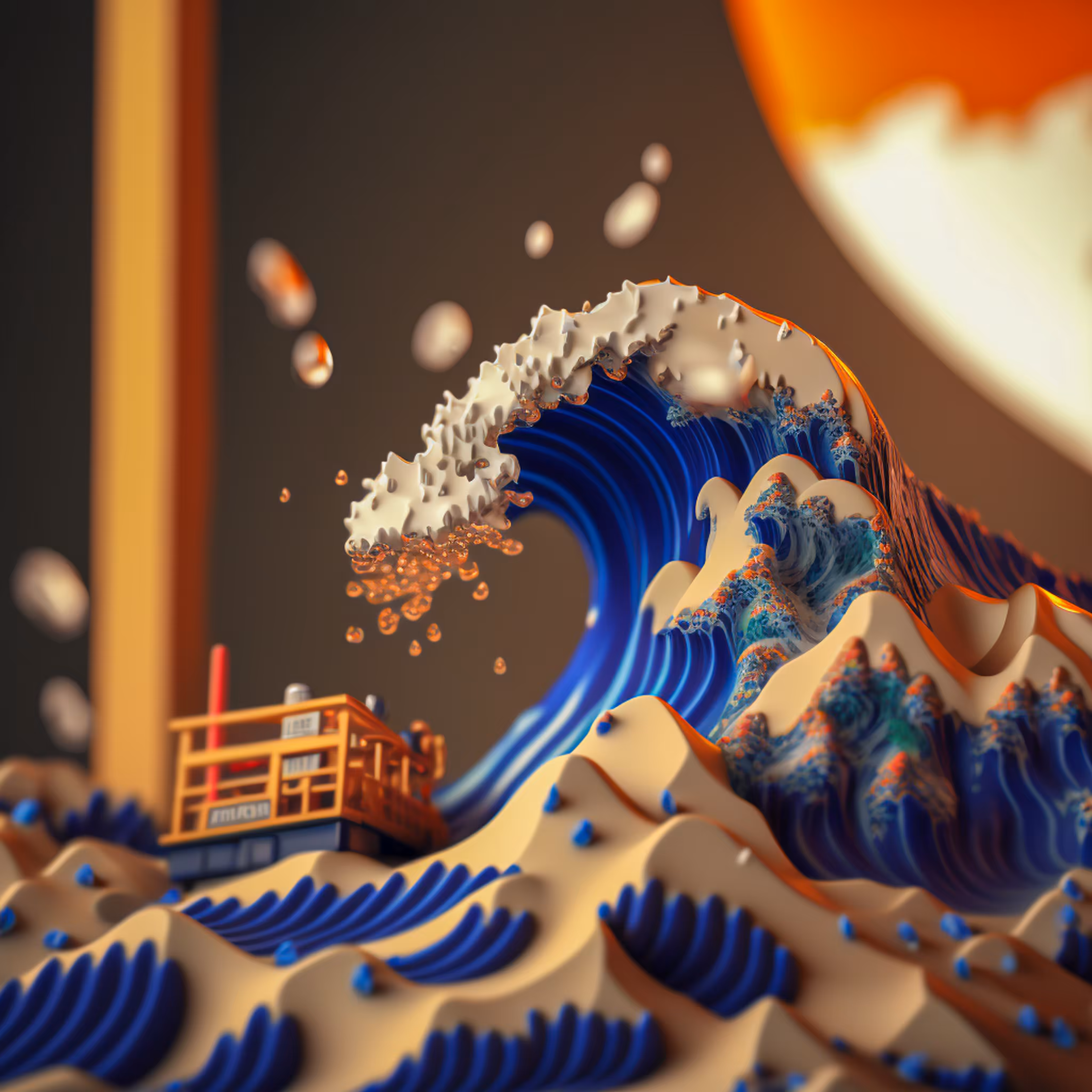 Dioramas - The Great Wave : 30