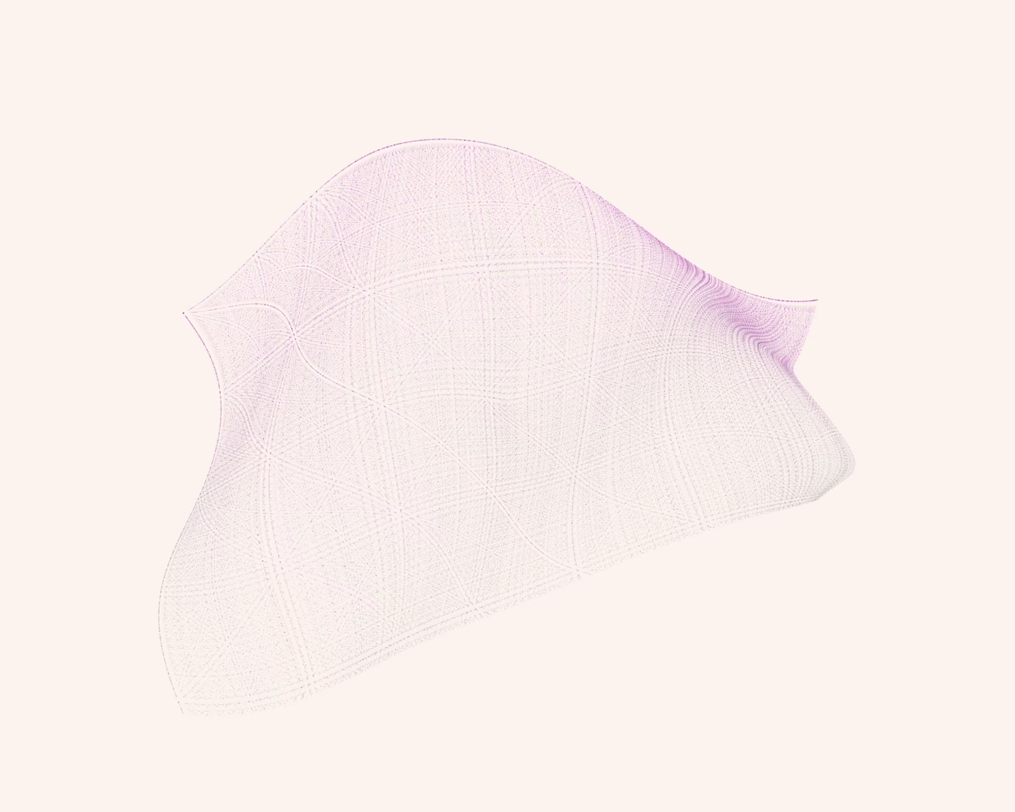napkin on the floor, pink
