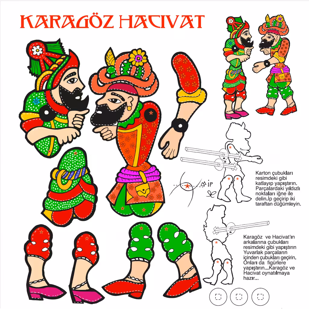 Karagoz Hacivat Puppets