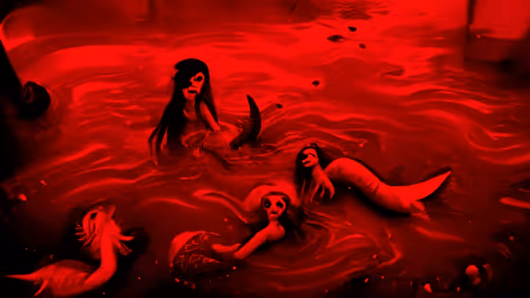 Mermaids in Bloodbath (pixray_genesis)