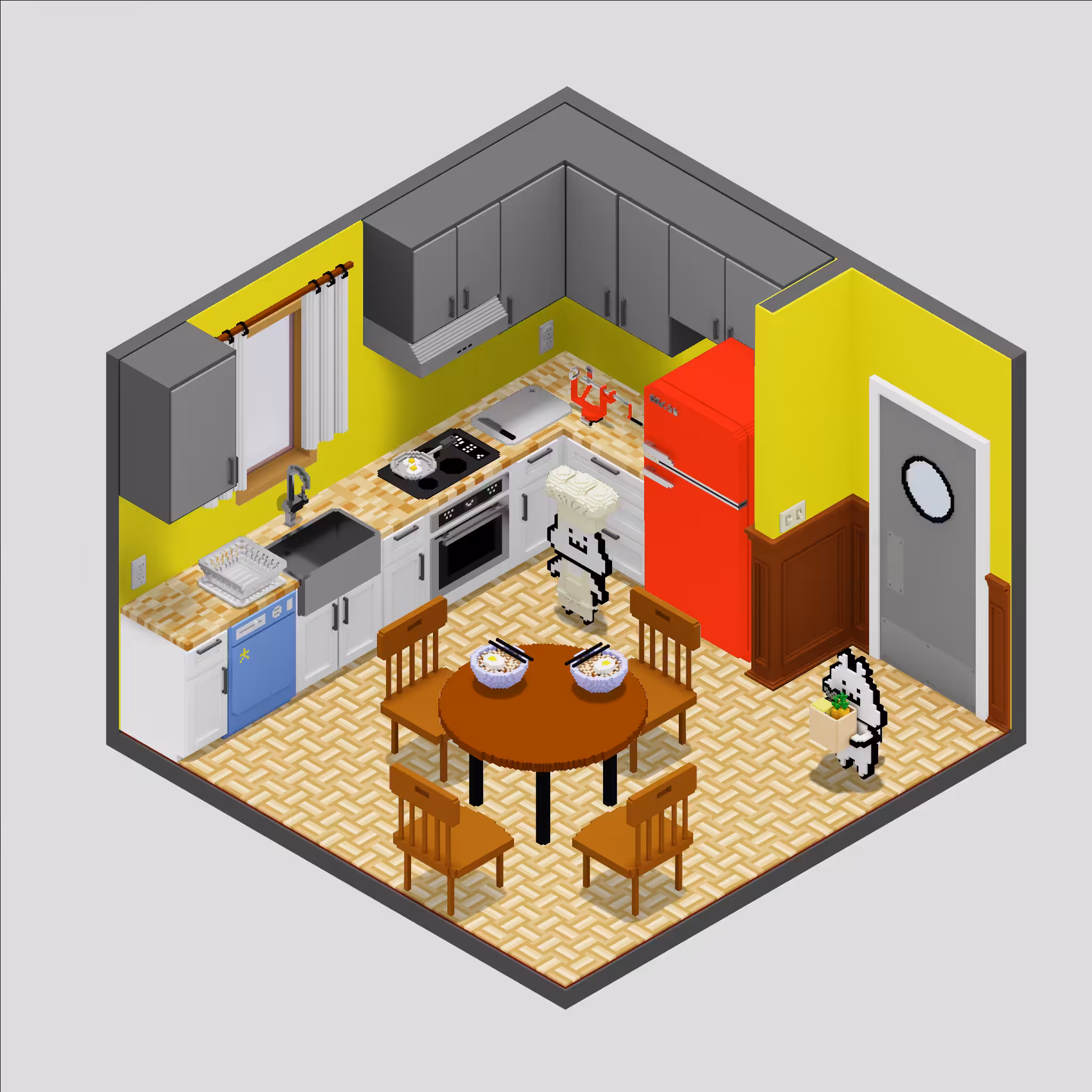 Many-Rooms Interpretation: Kitchen: Kitchen #4