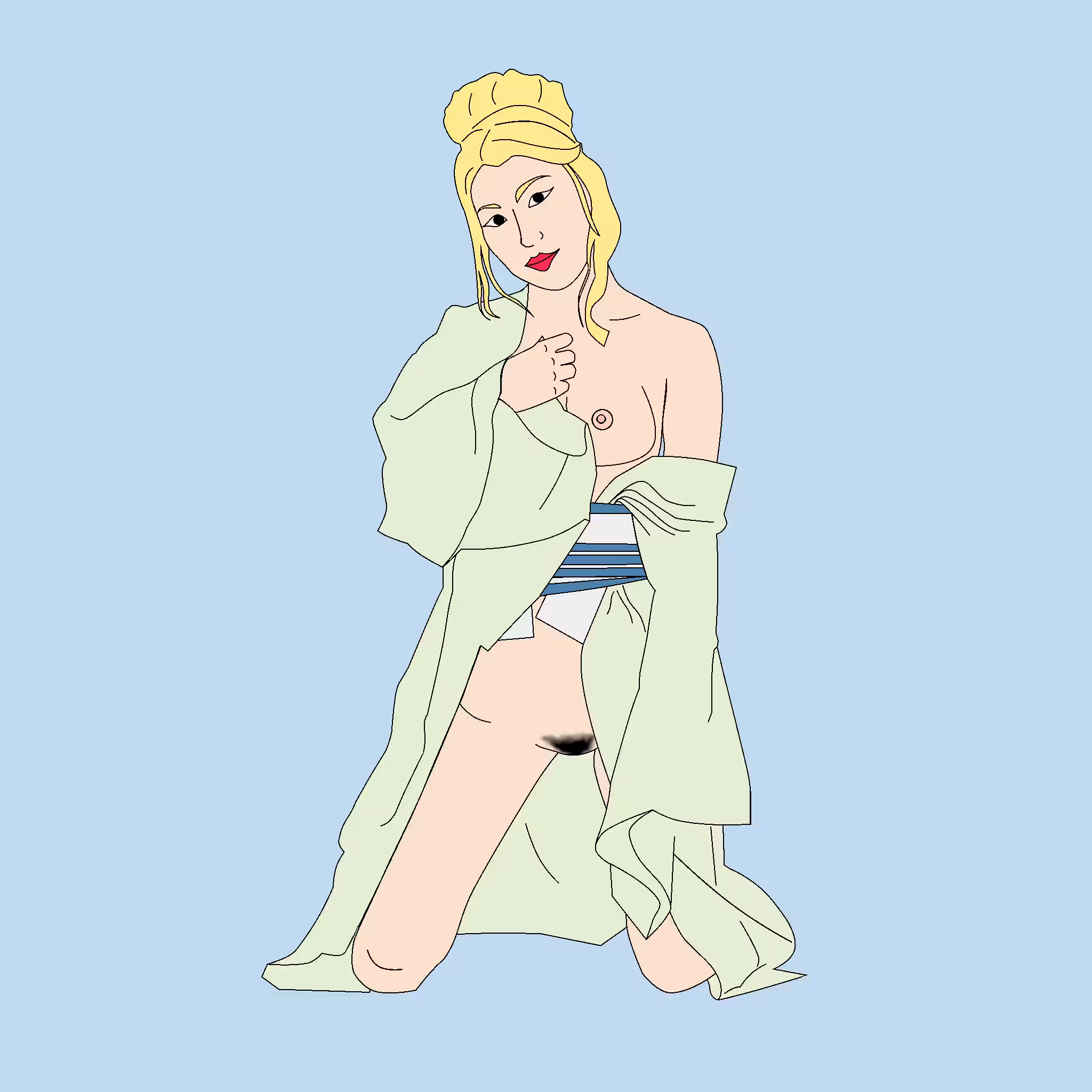 Woman in a Kimono 9 of 51