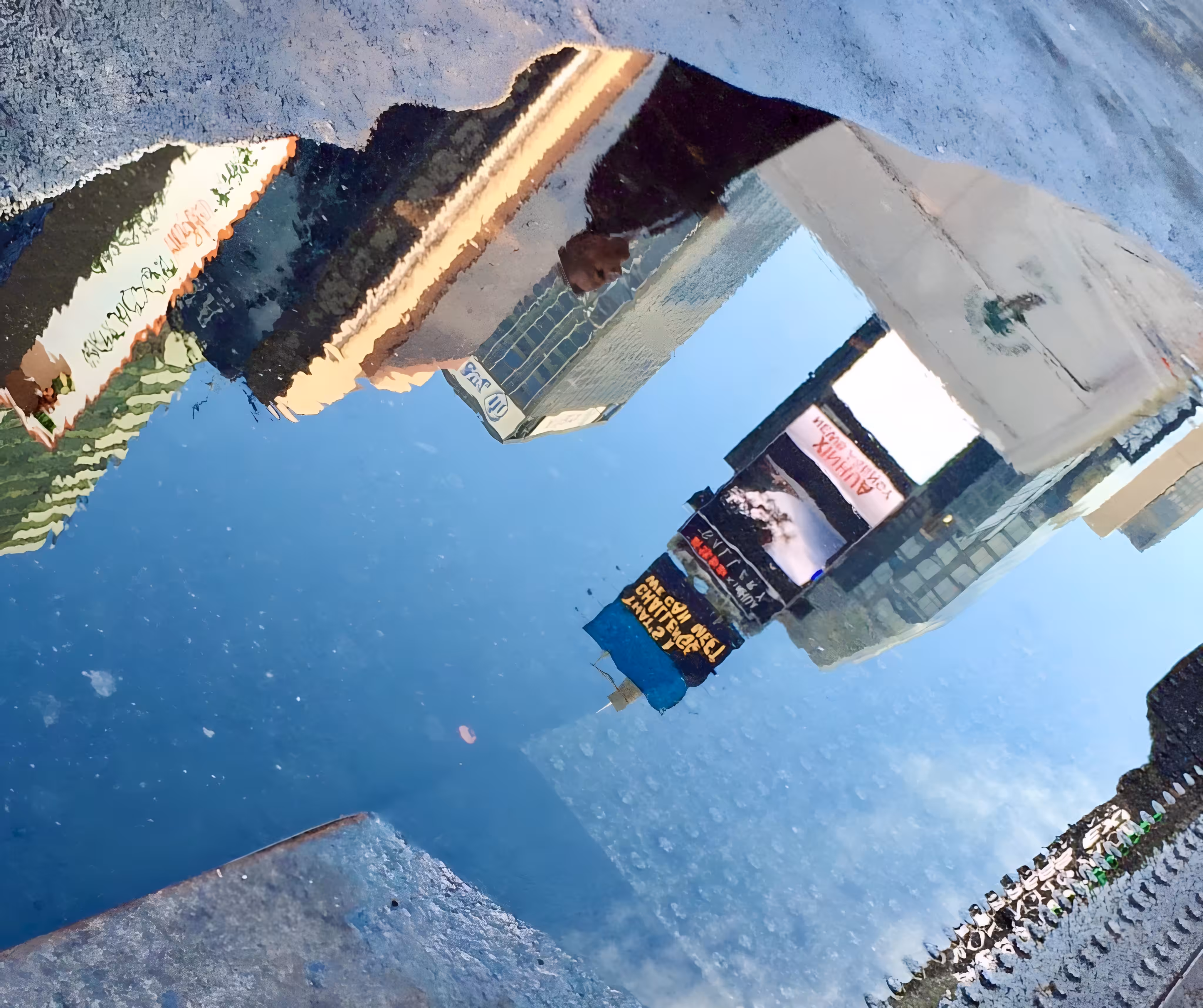 Peflections of Time Square