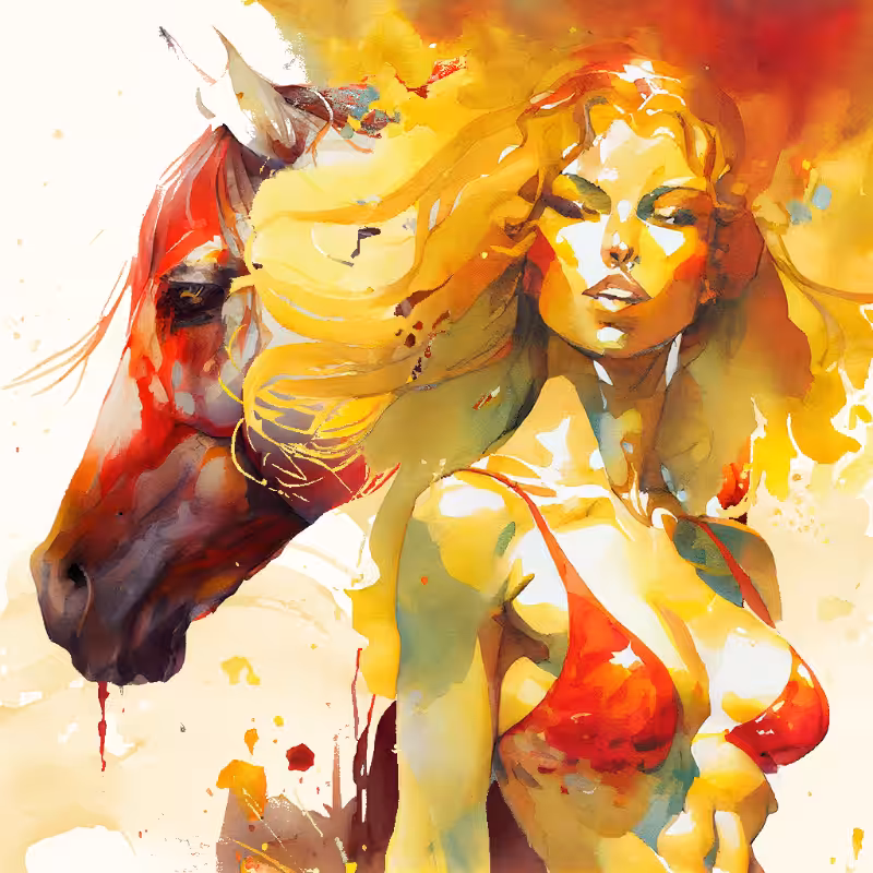 Artemis and Horse #17