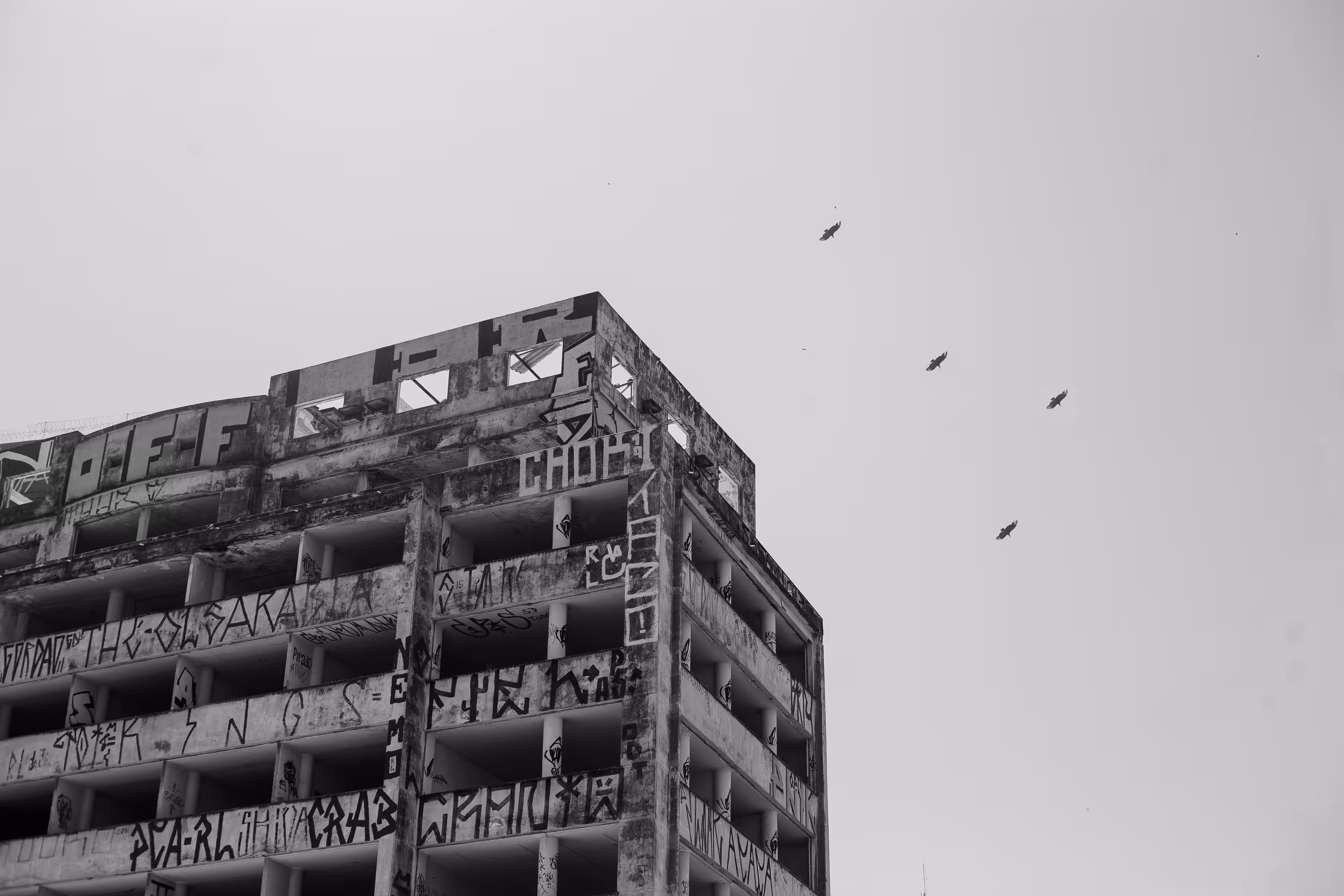 Spray sobre concreto.