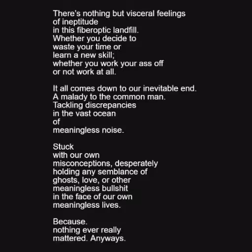There’s nothing but ...