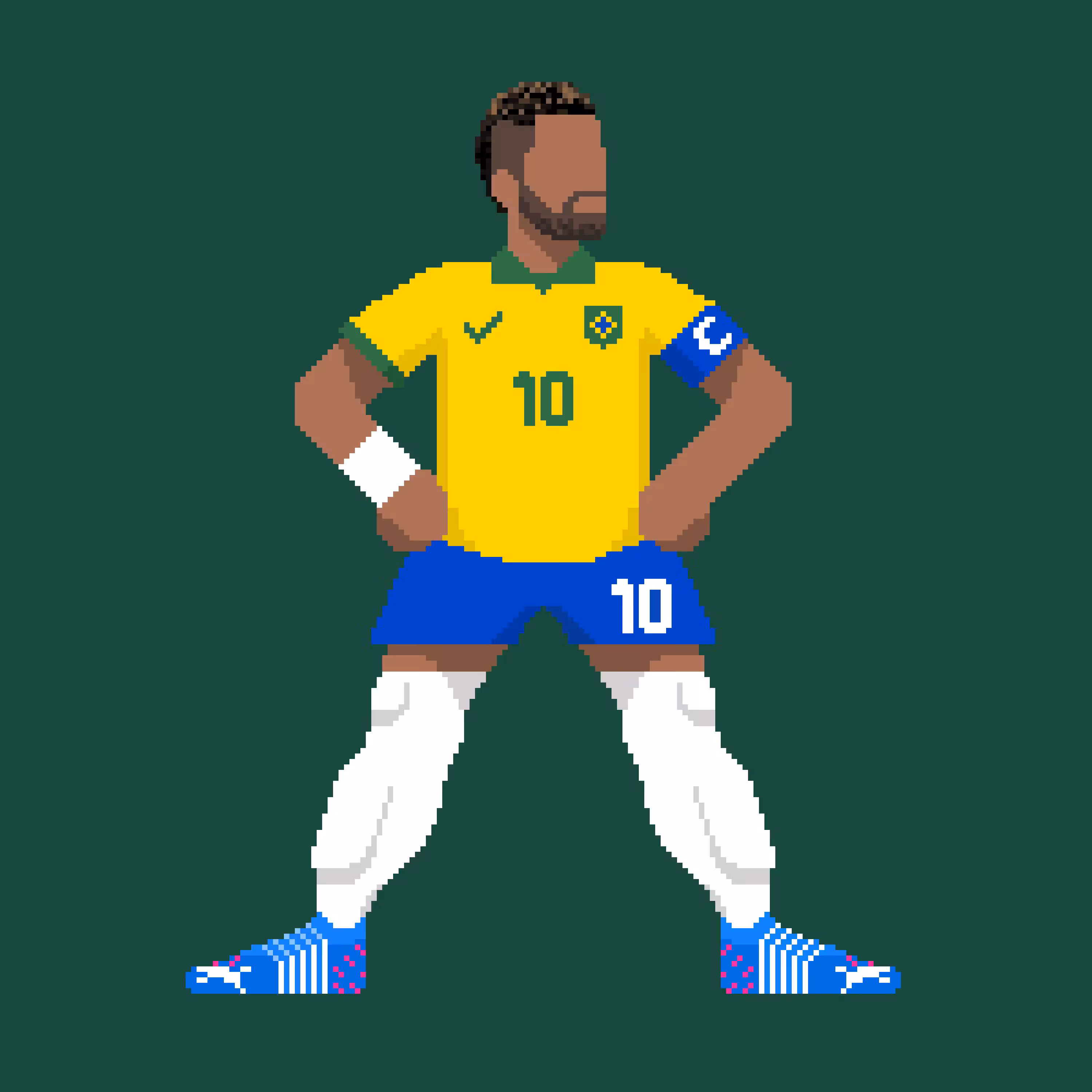Super Soccer Pixel Club: NEYMAR • BRAZIL