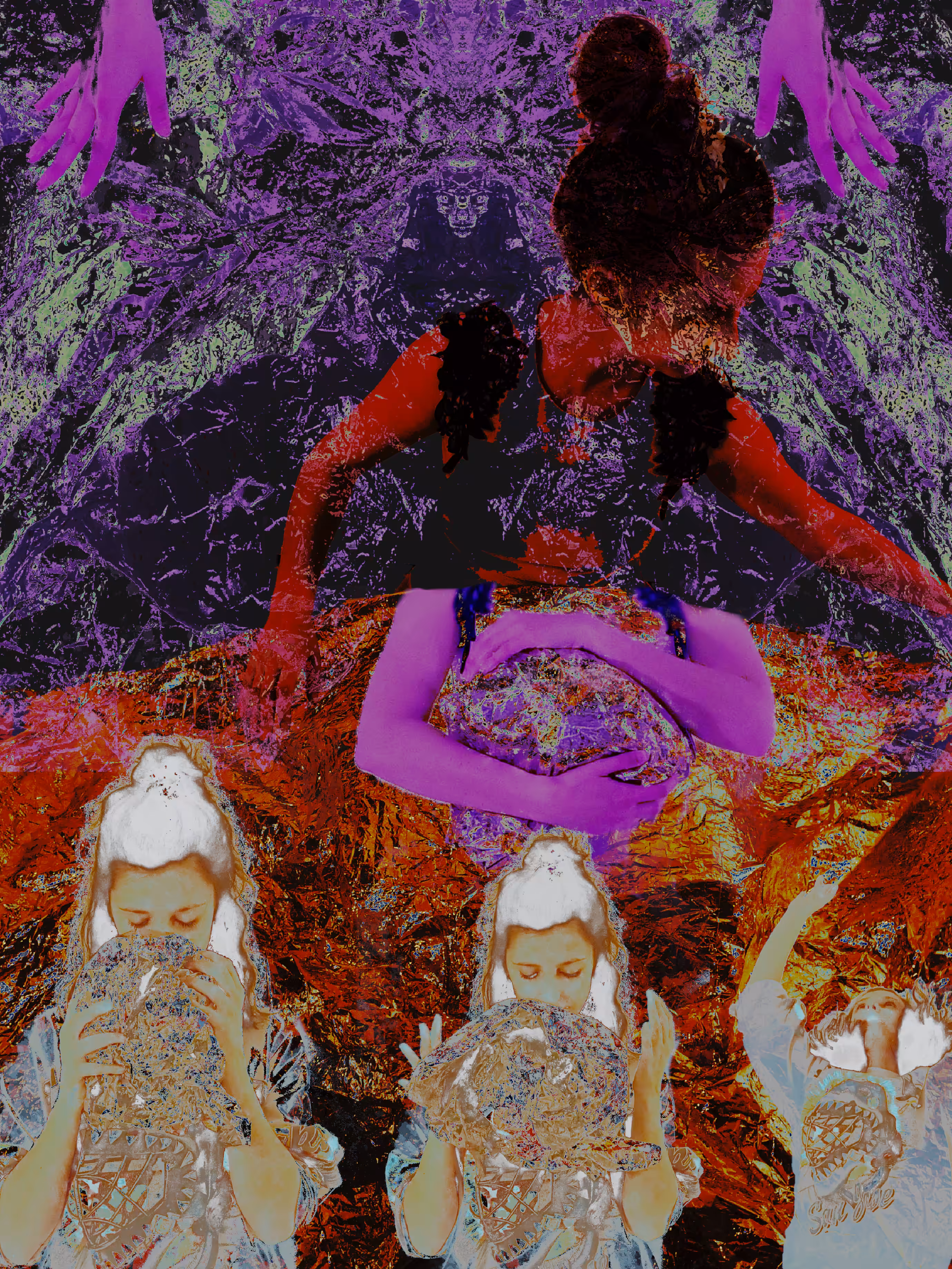 Anna WRINKLED Triptic Series