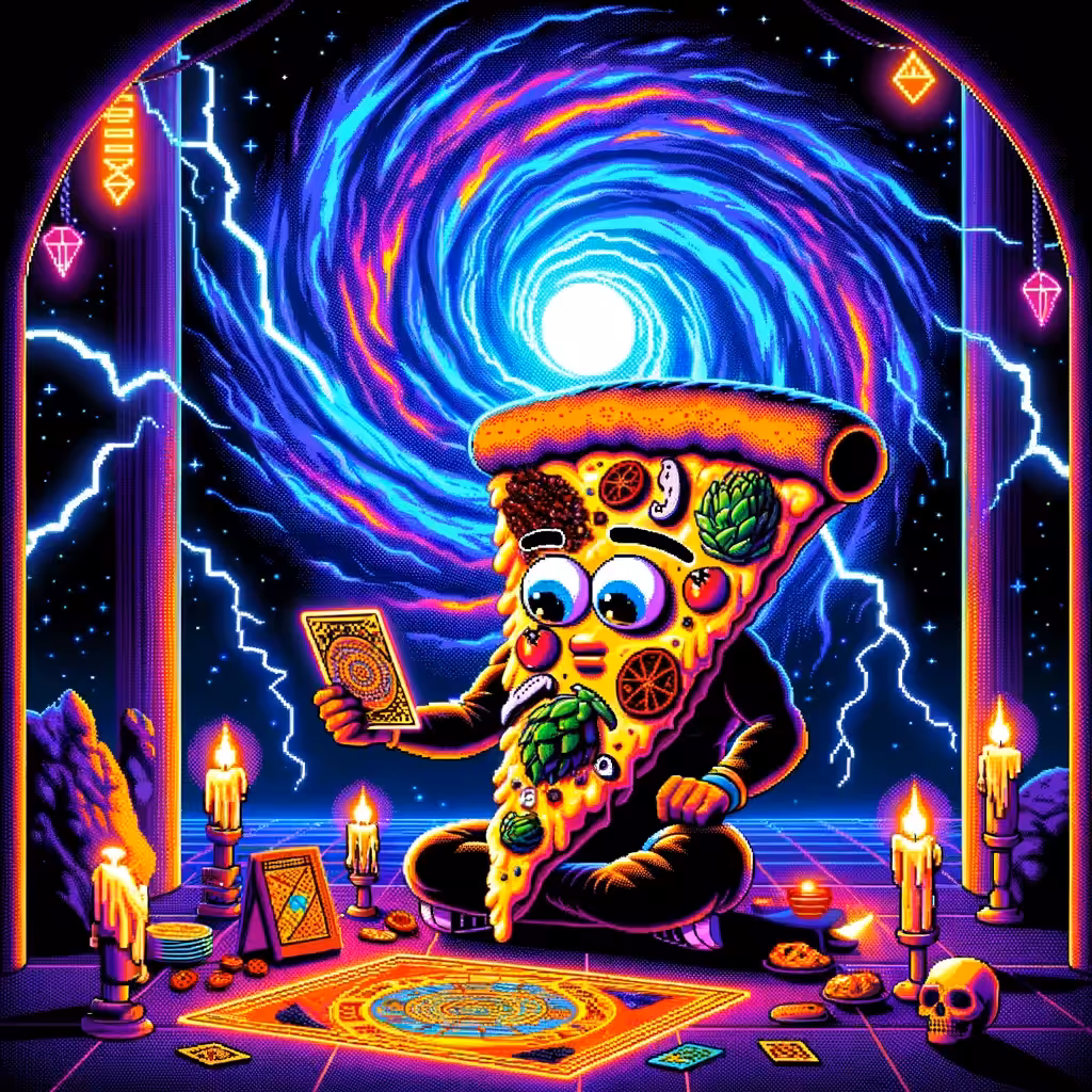 Pizza Pixel Art: Time to reflect...