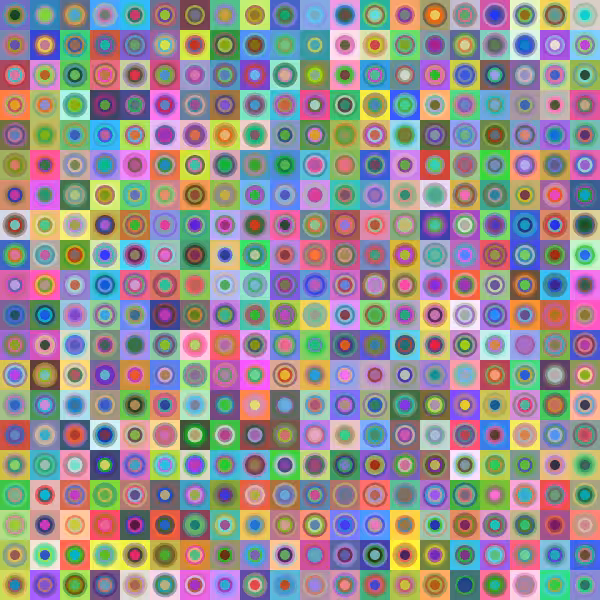 400 circles  #7