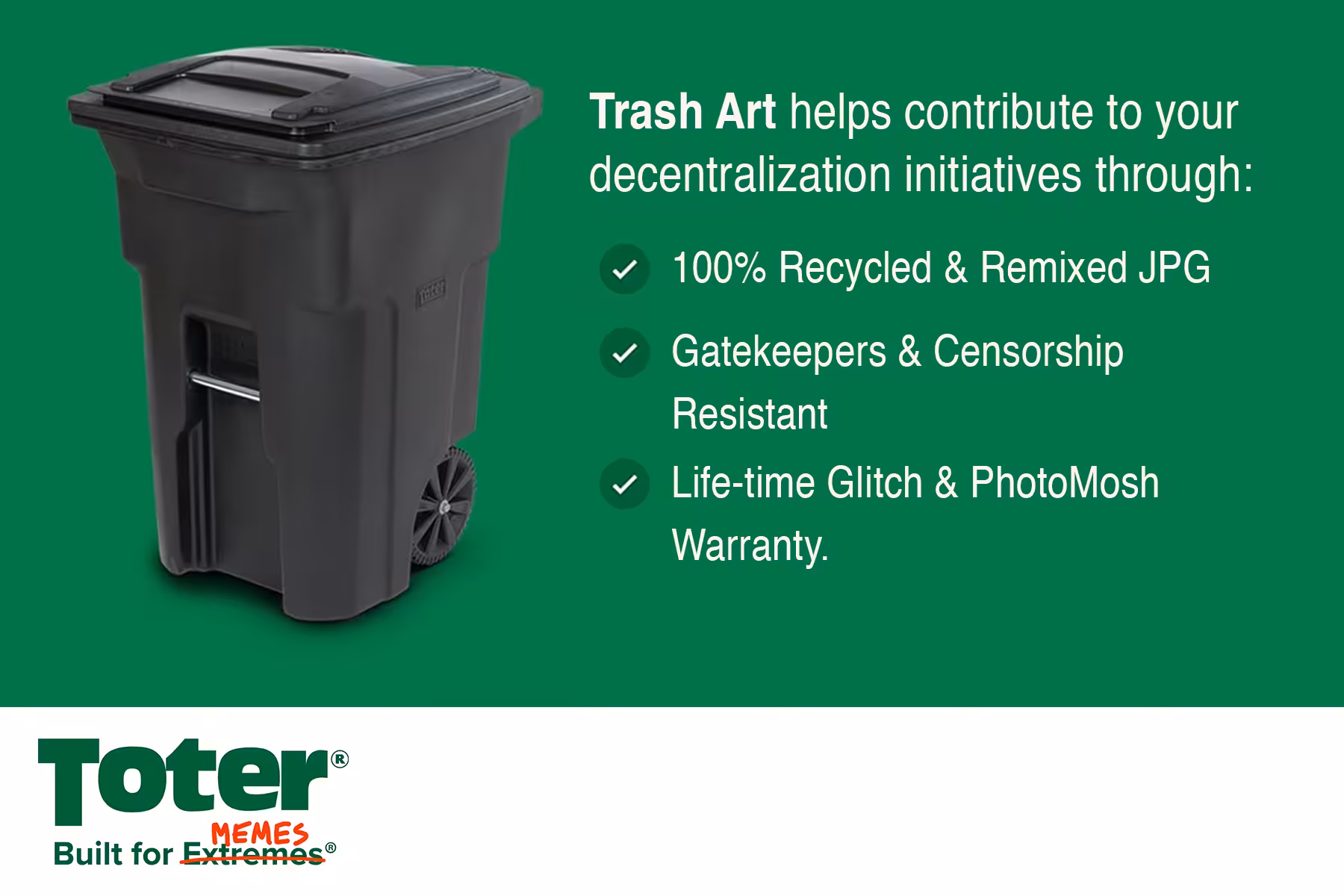 TRASH ADVERTISEMENT