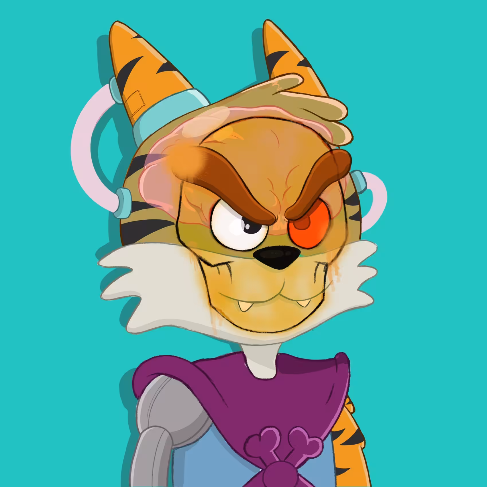 Cloned Cranium Cat Club SKL802