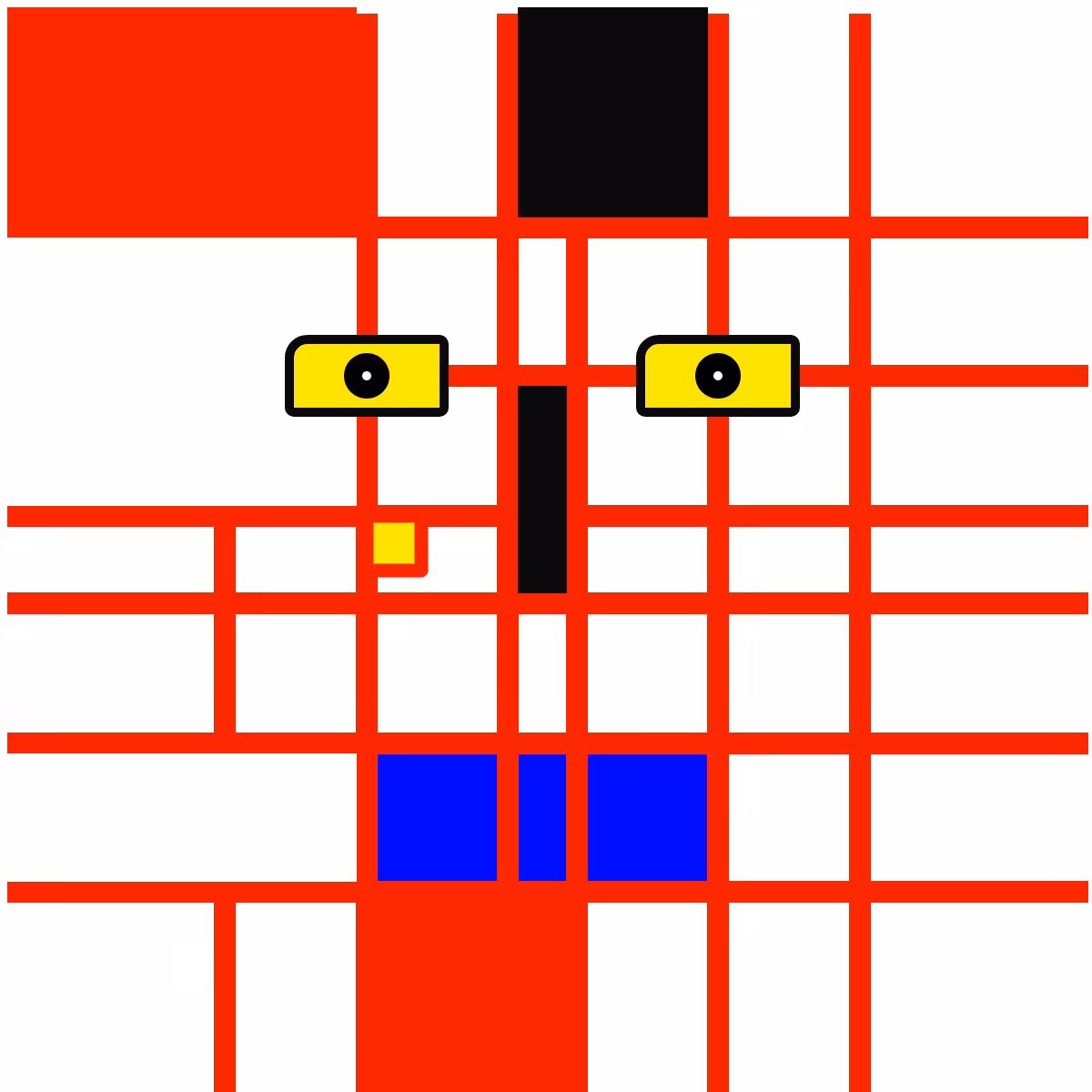 Mondrian Faces #2