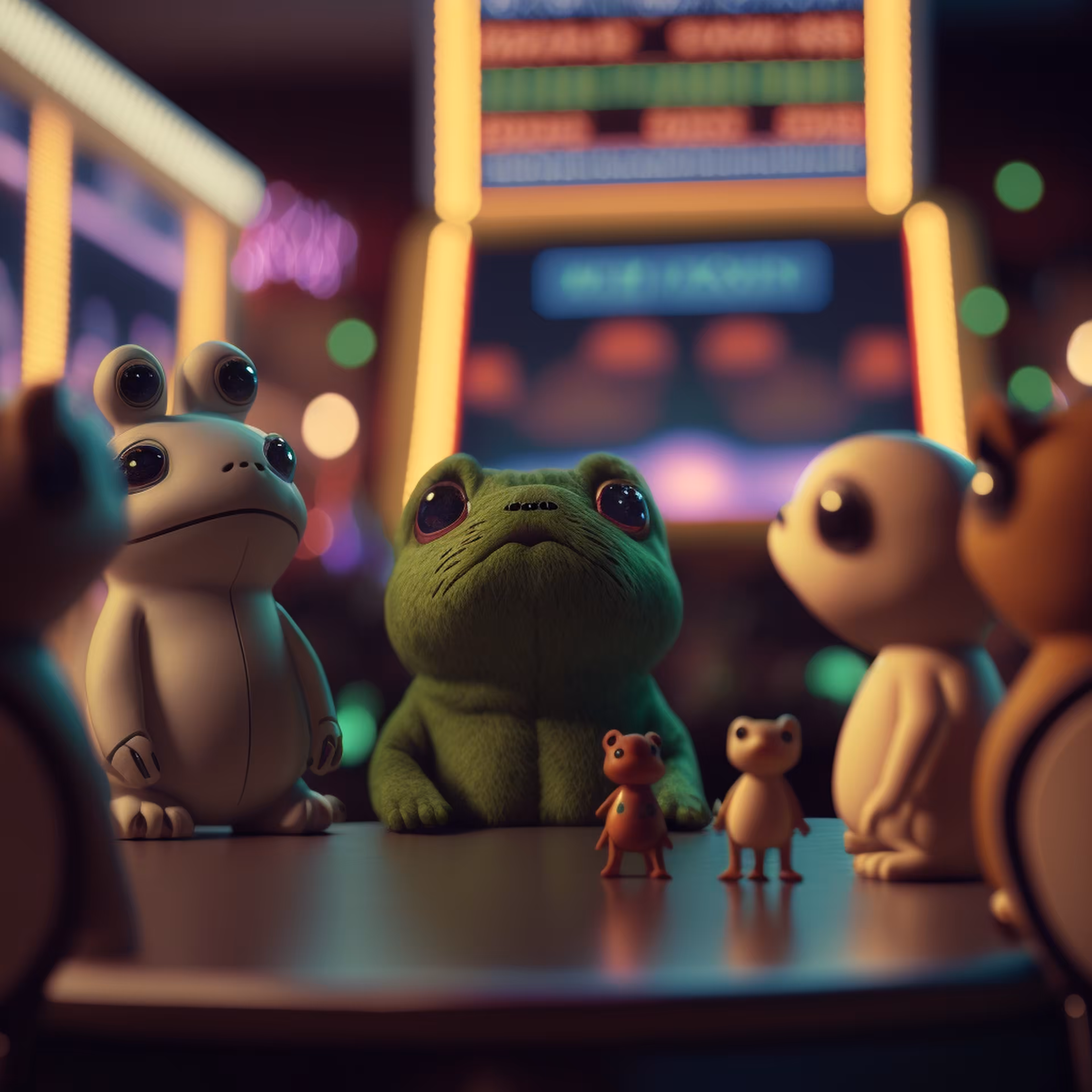 Pepe's World: Pepe and friends having fun at the casino