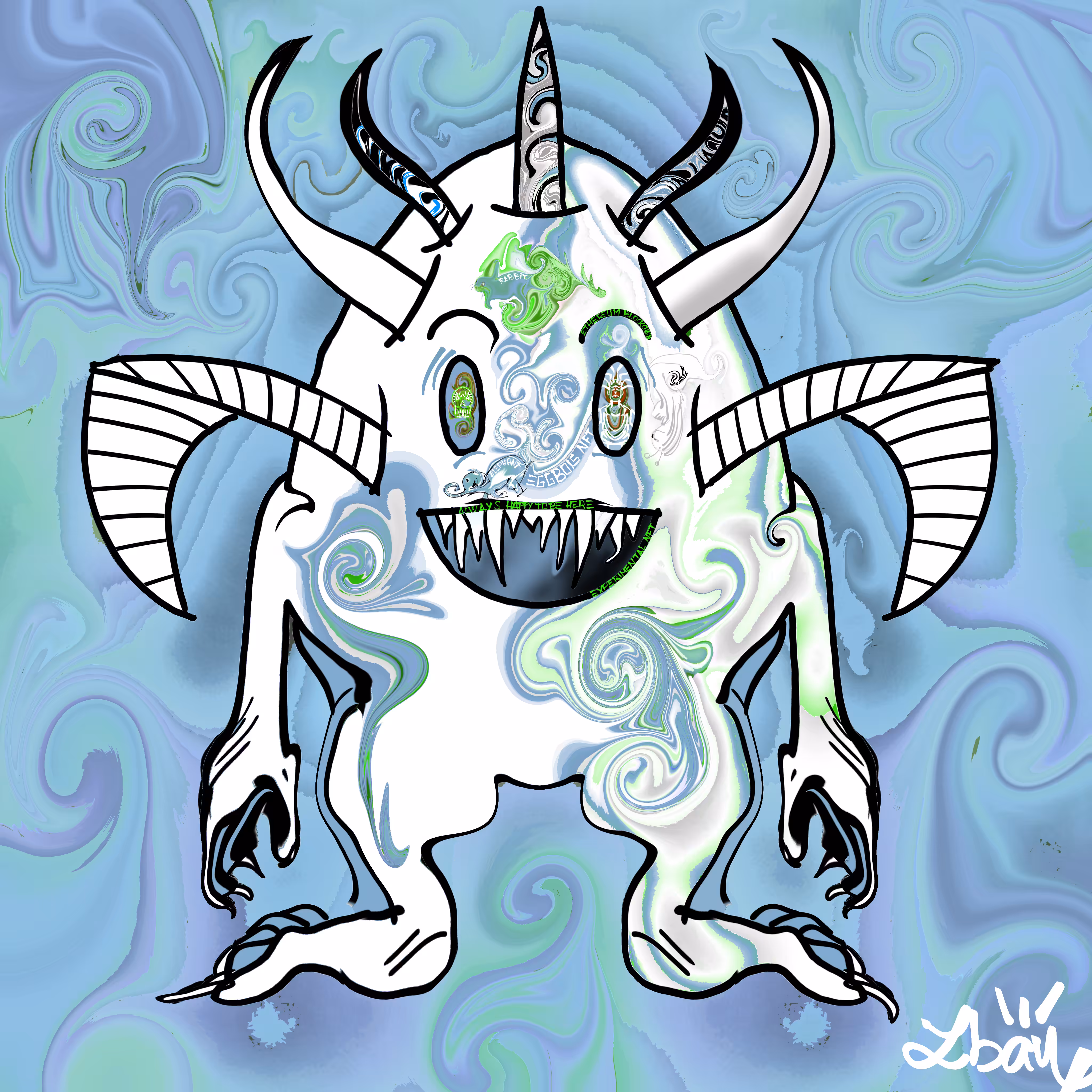 EggboisNFT #001 derivative by Iban