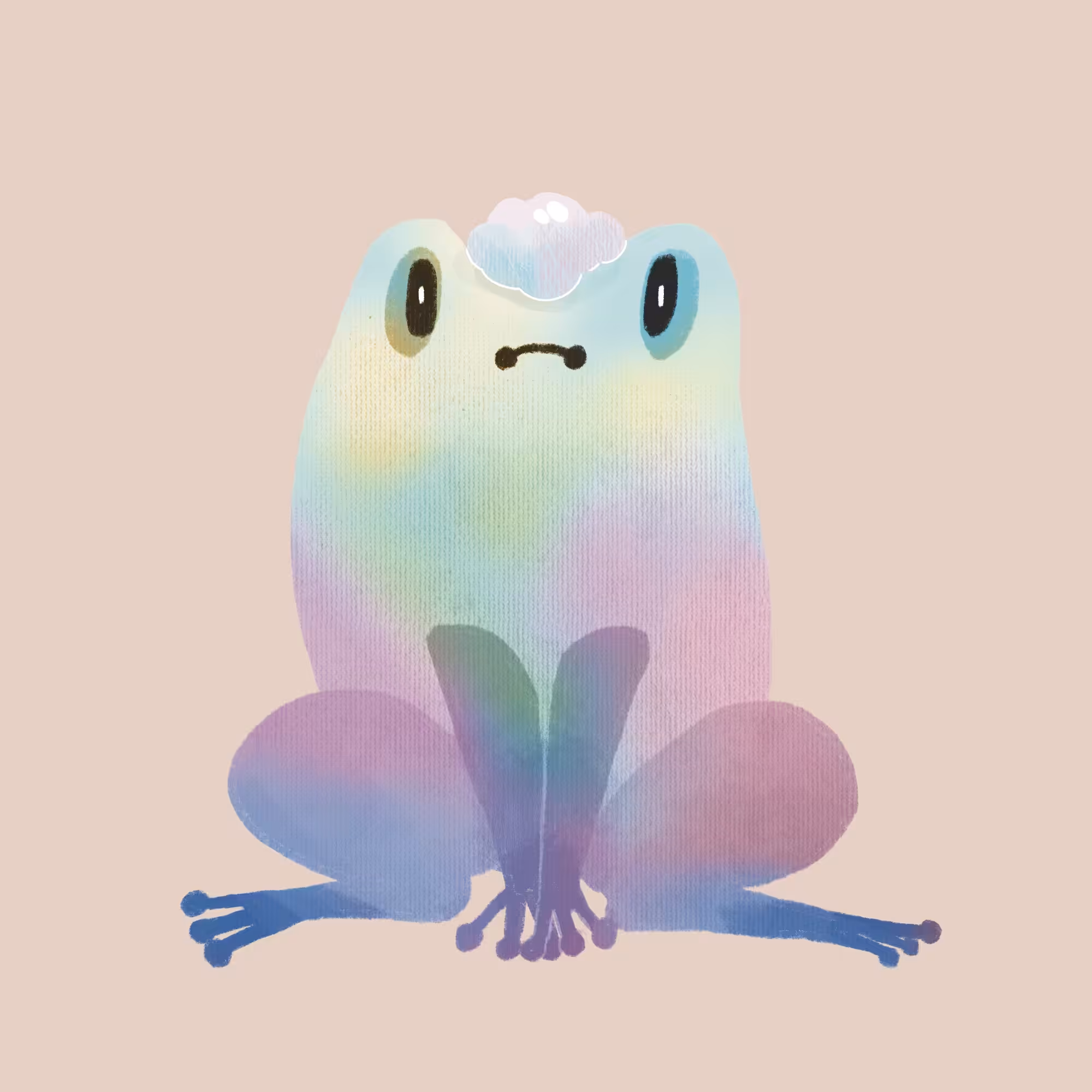 pastel frog