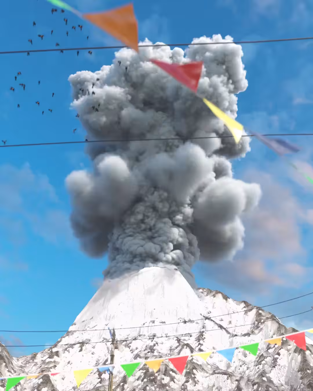 MOUNT ETHER ERUPTS