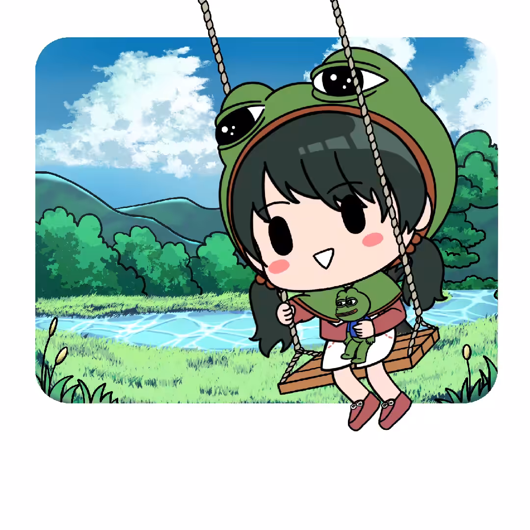 Go BaBy Go !! #393 [Pepe Girl - sitting on a swing]